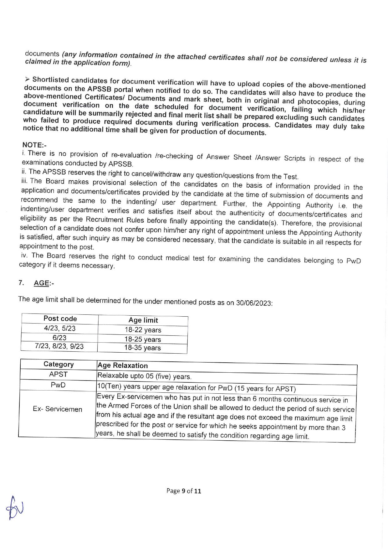 Arunachal Pradesh Staff Selection Board (APSSB) Combined Secondary Level Exam 2023 - Page 3