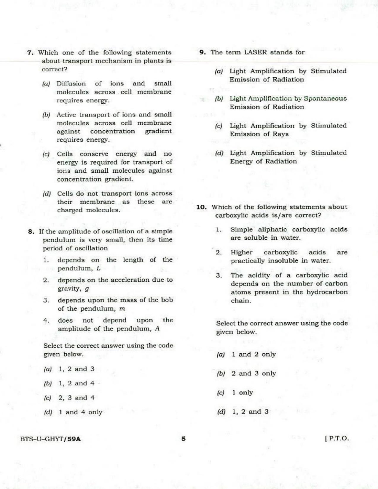 GPSC GMHS Practice Papers - Page 5