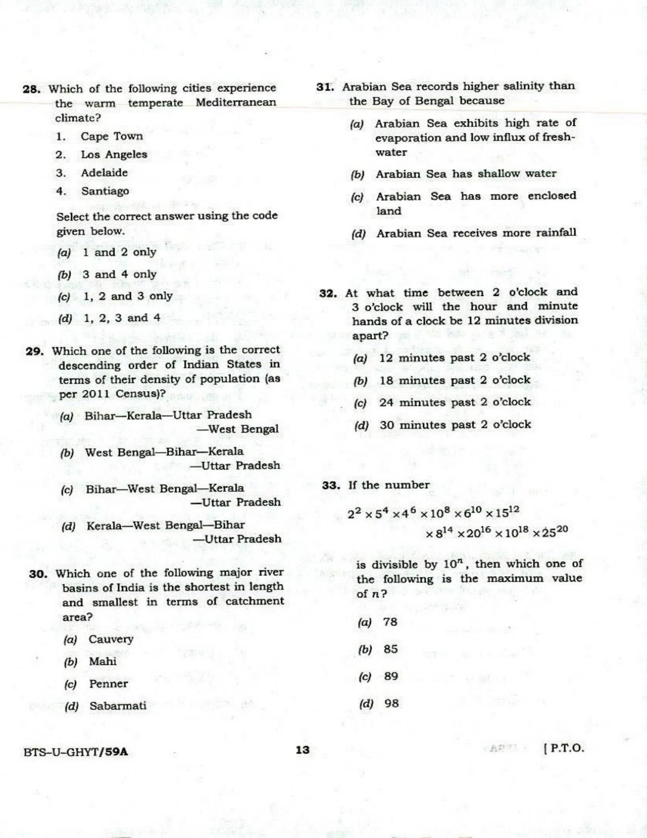 GPSC GMHS Practice Papers - Page 13