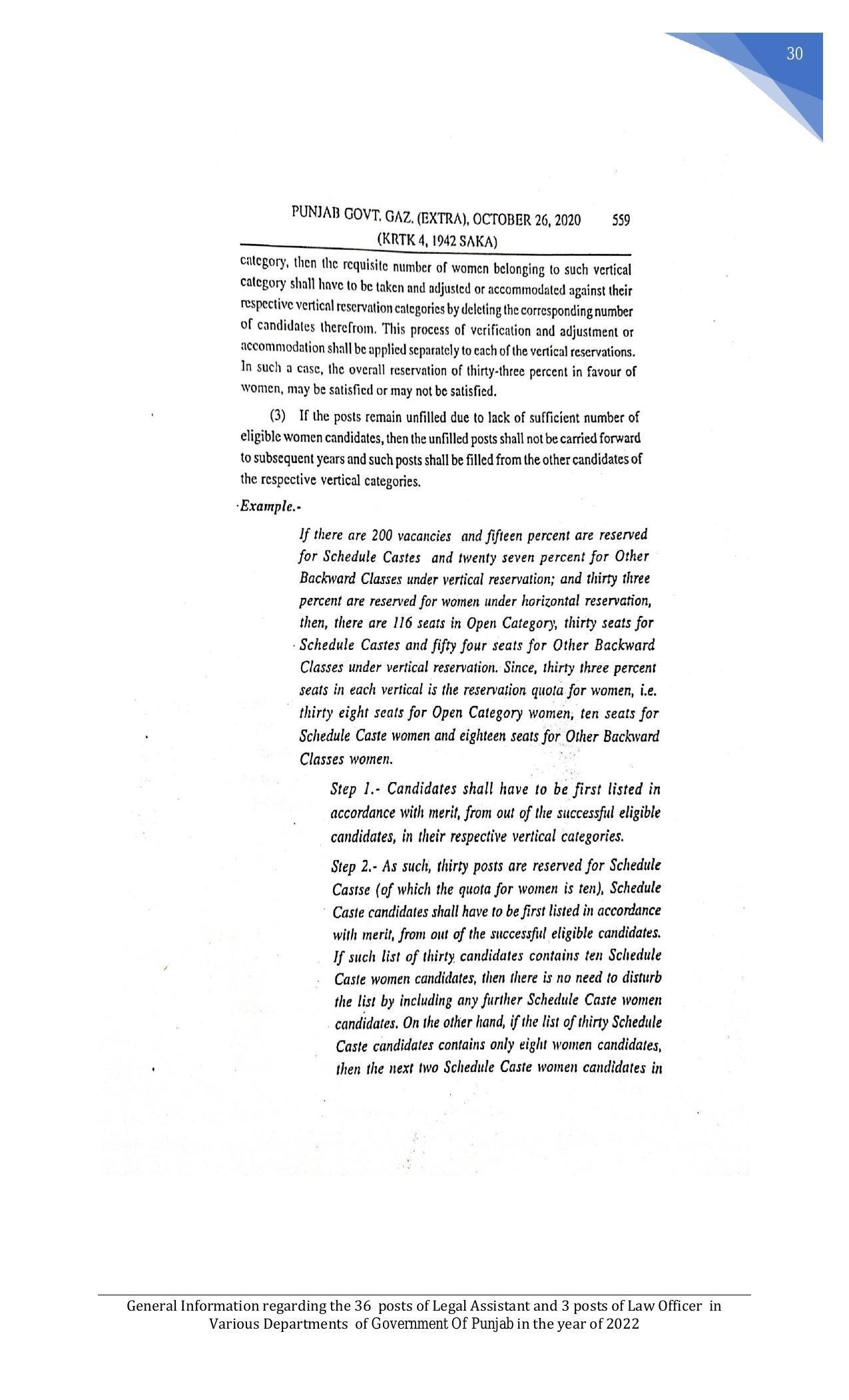 Punjab Public Service Commission Legal Assistant, Law Officer Recruitment 2022 - Page 39