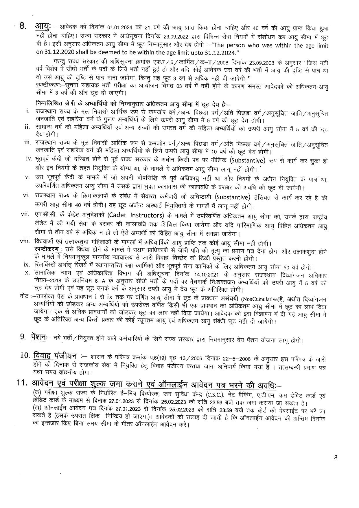 RSMSSB Invites Application for 2730 Informatics Assistant (Suchna Sahayak) Recruitment 2023 - Page 12