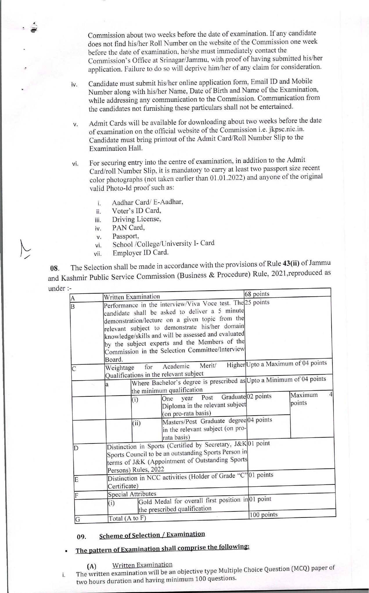 Jammu and Kashmir Public Service Commission (JKPSC) Invites Application for 5 District Sericulture Officer Recruitment 2023 - Page 2