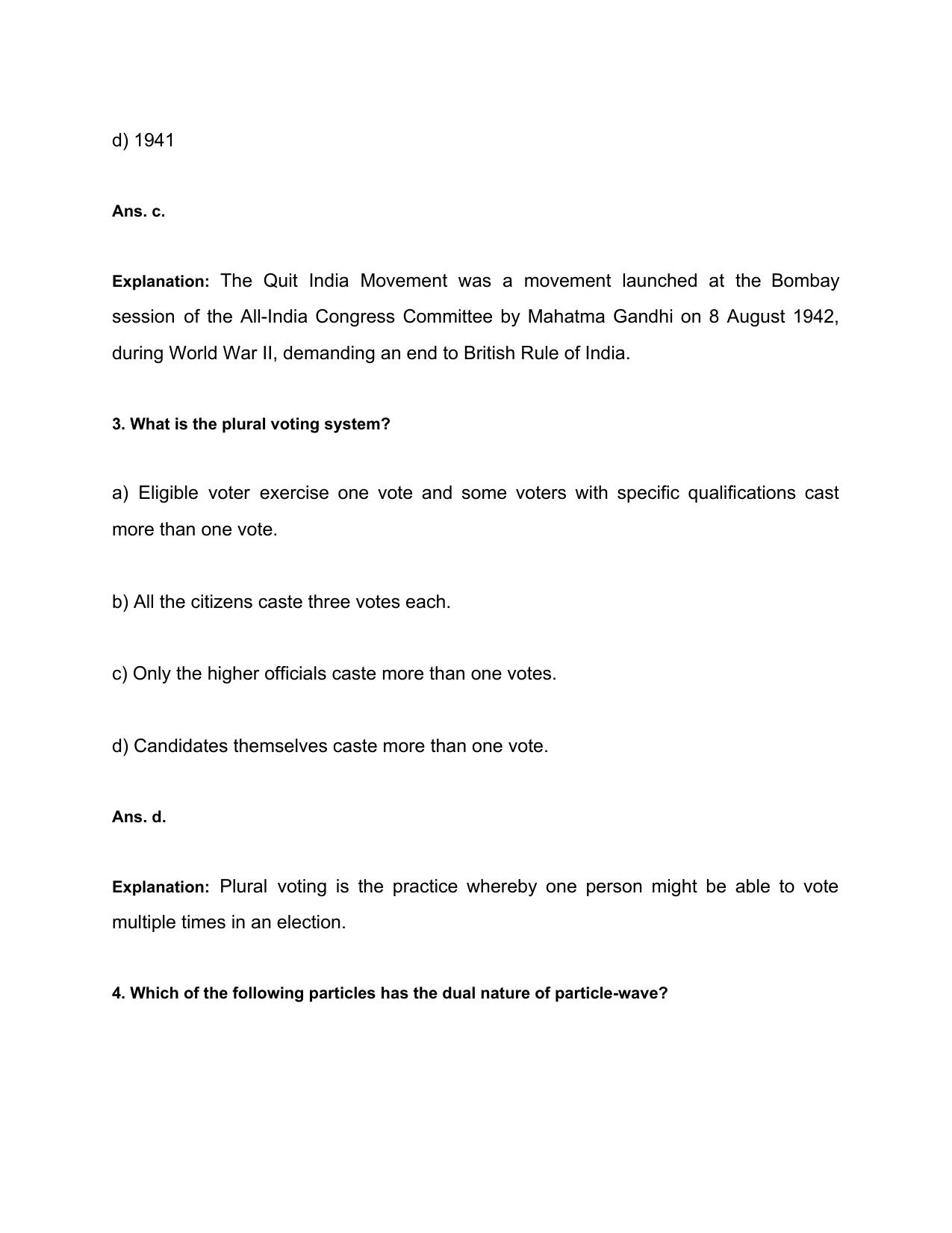 Haryana Staff Selection Commission Old Papers General Awareness - Page 2