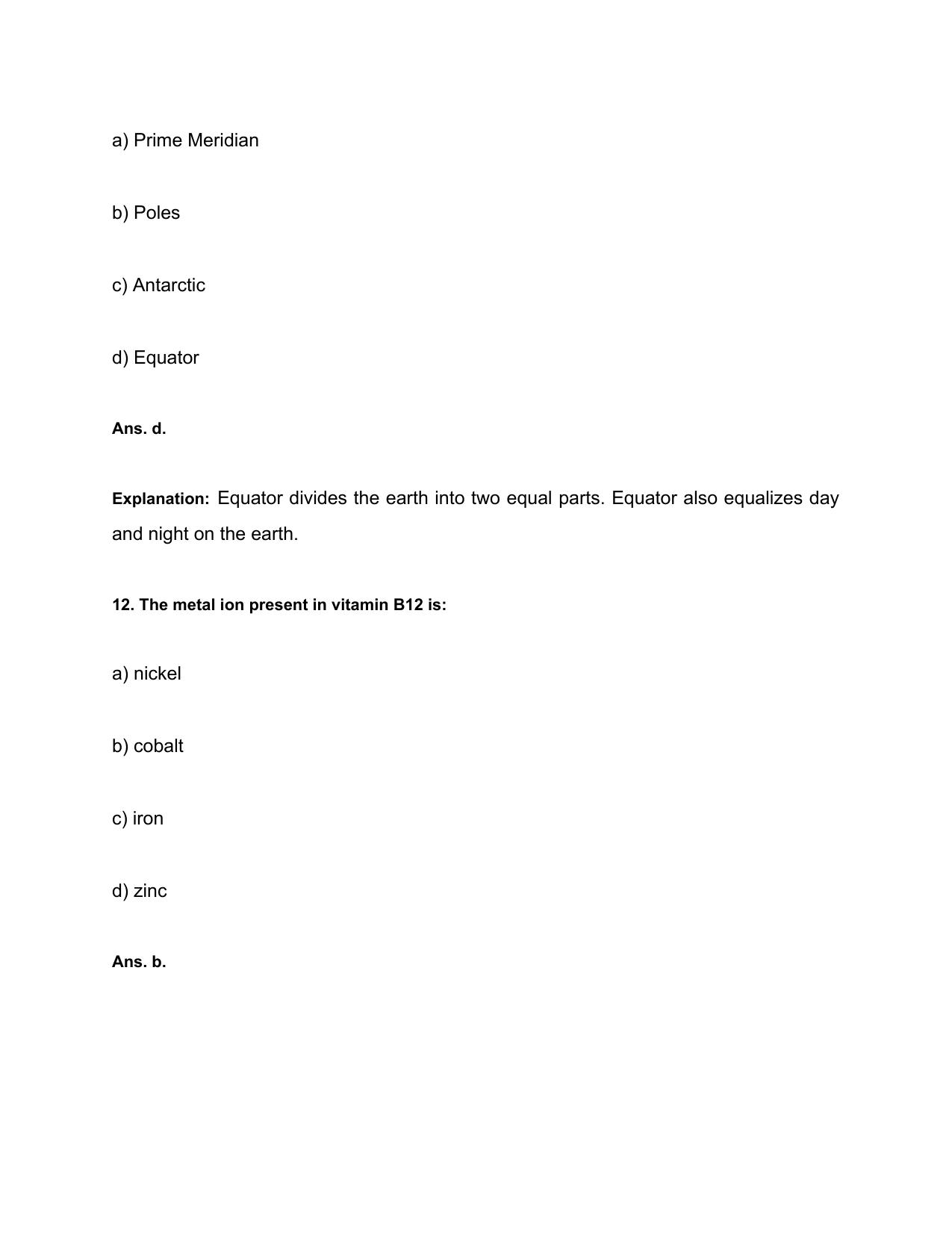 Haryana Staff Selection Commission Old Papers General Awareness - Page 7