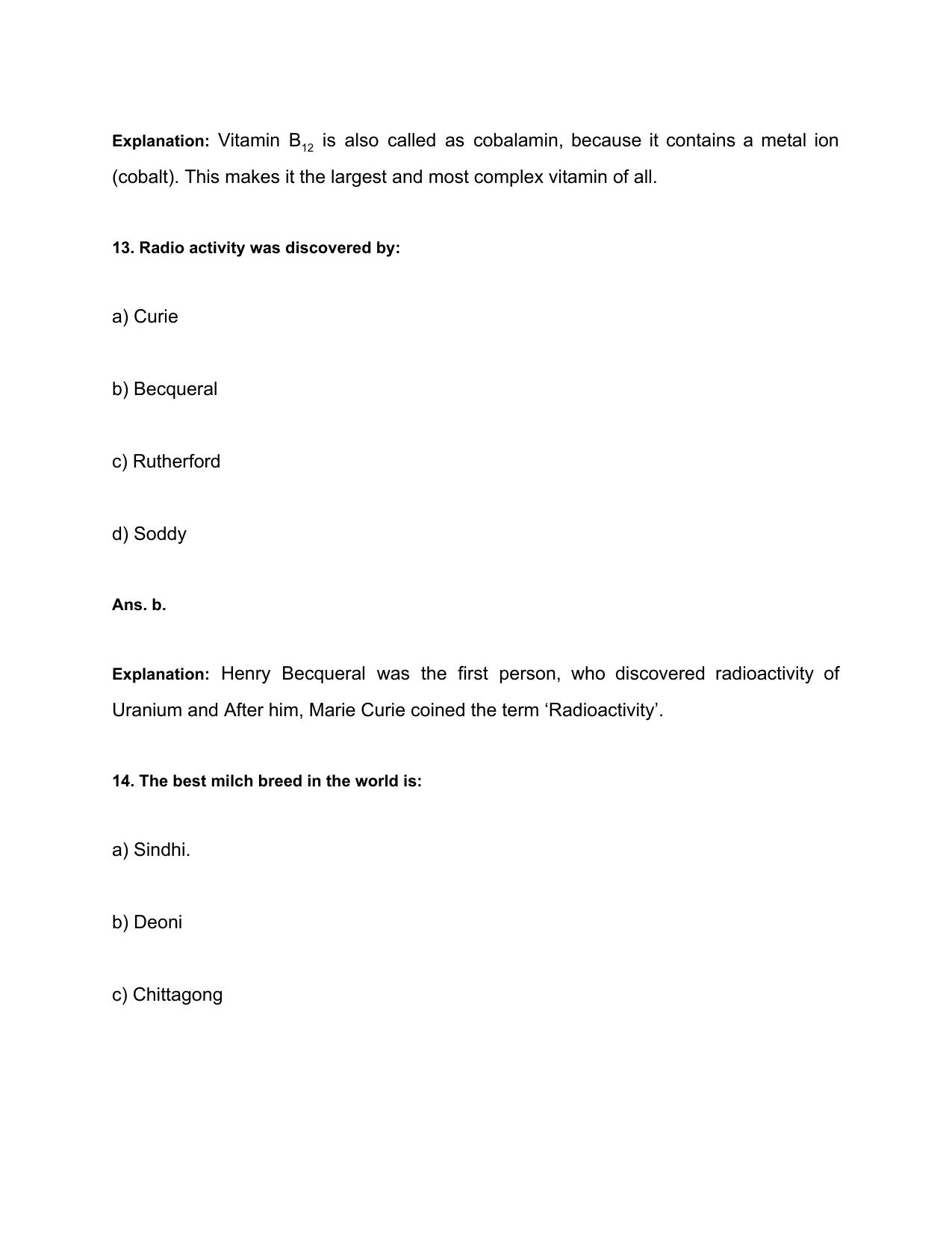 Haryana Staff Selection Commission Old Papers General Awareness - Page 8
