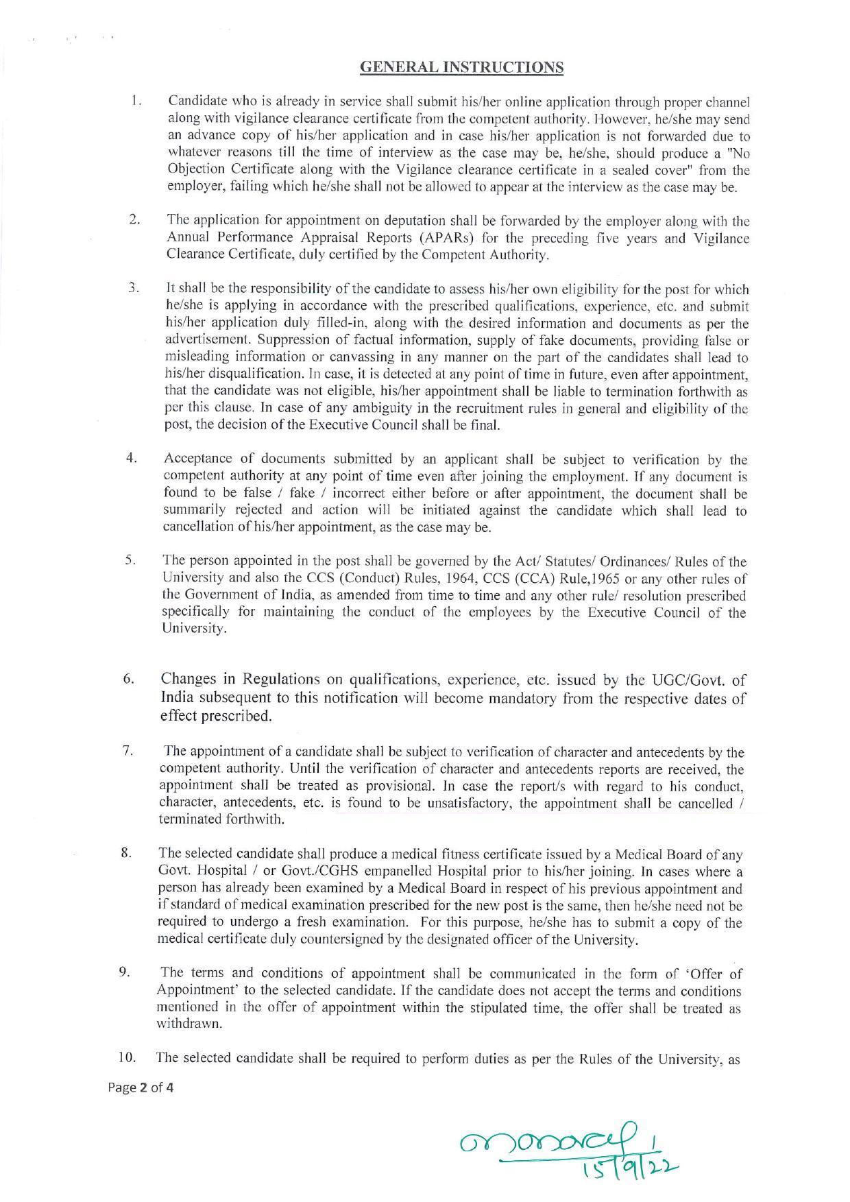 Central University of Kerala Invites Application for Controller of Examination Recruitment 2022 - Page 1