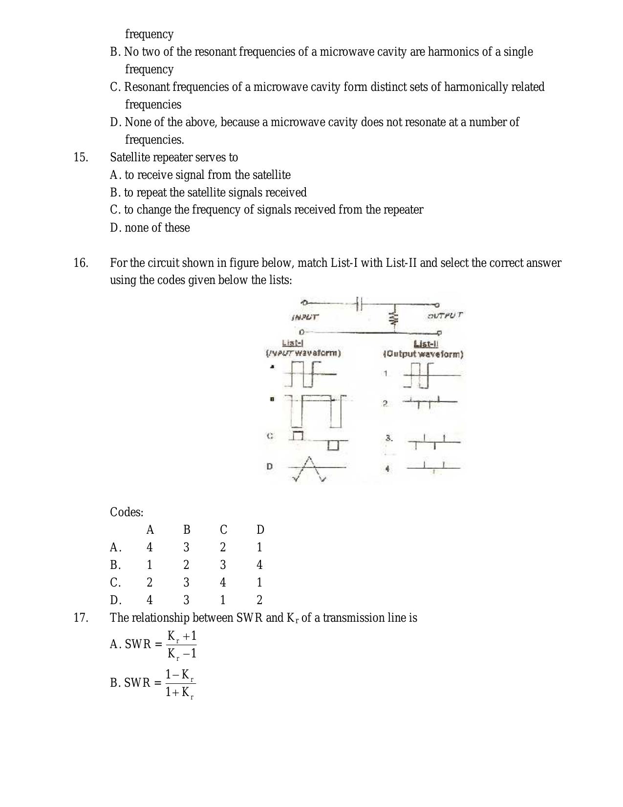 CSPHCL JE Electronics Previous Year Paper - Page 4