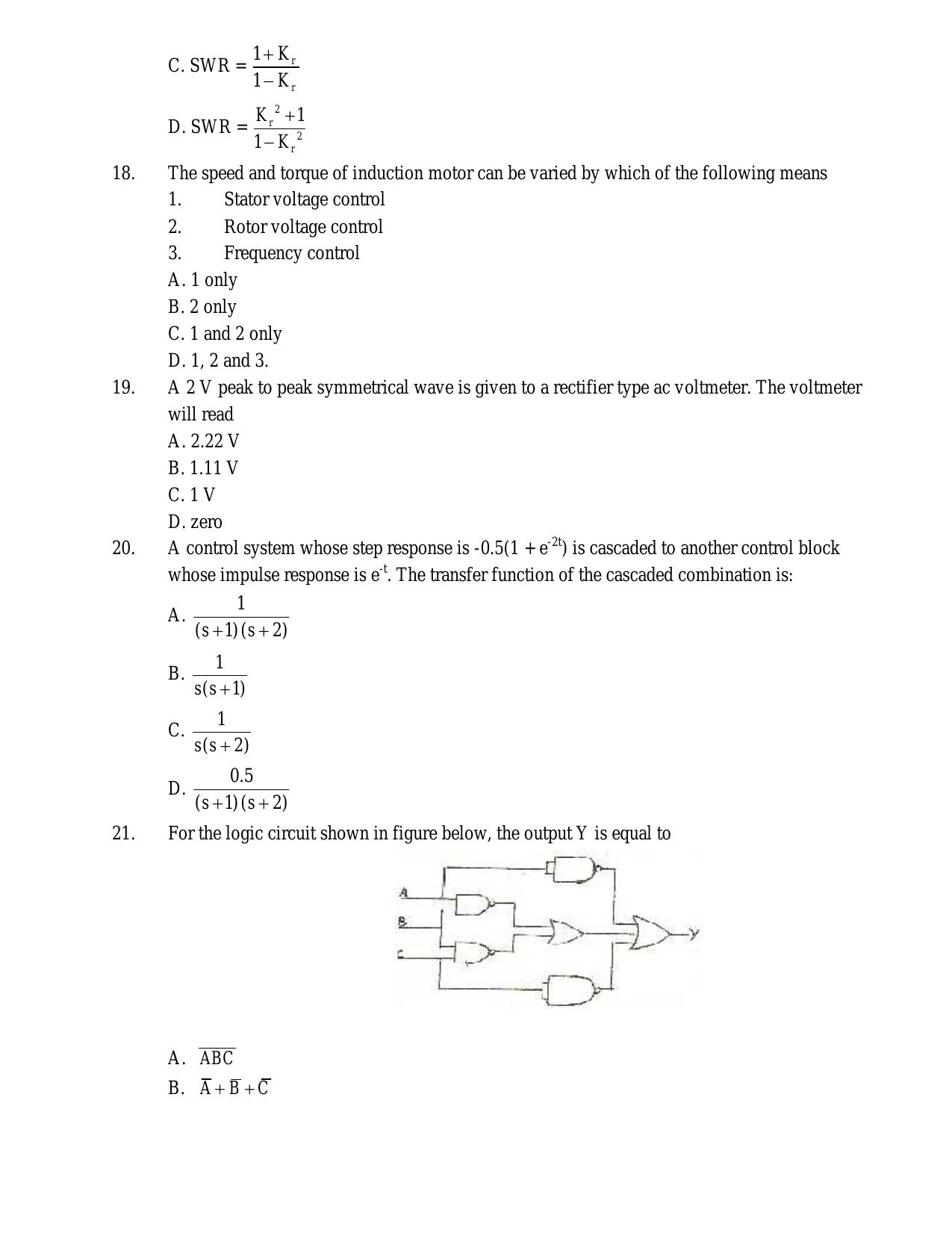 CSPHCL JE Electronics Previous Year Paper - Page 5