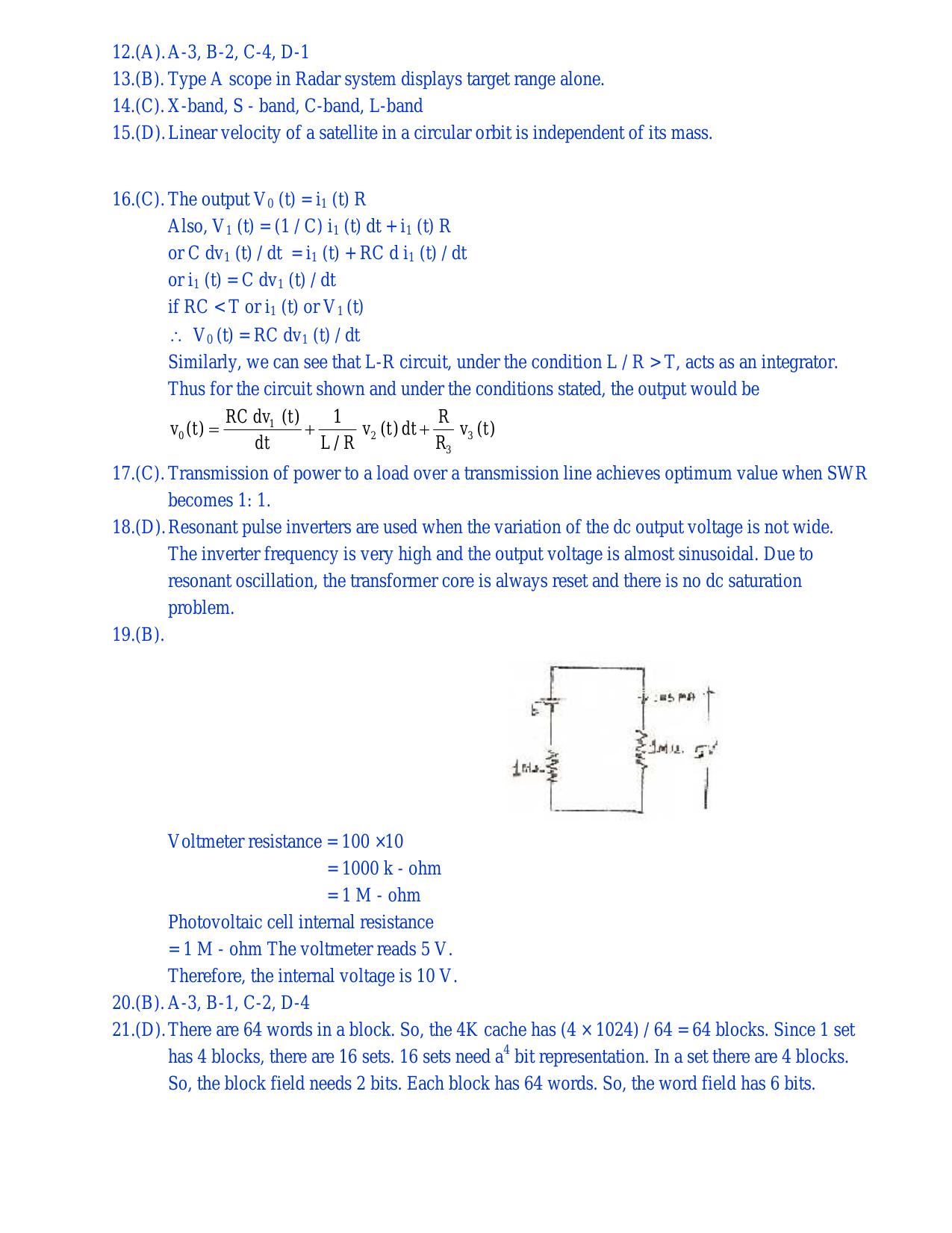 CSPHCL JE Electronics Previous Year Paper - Page 12