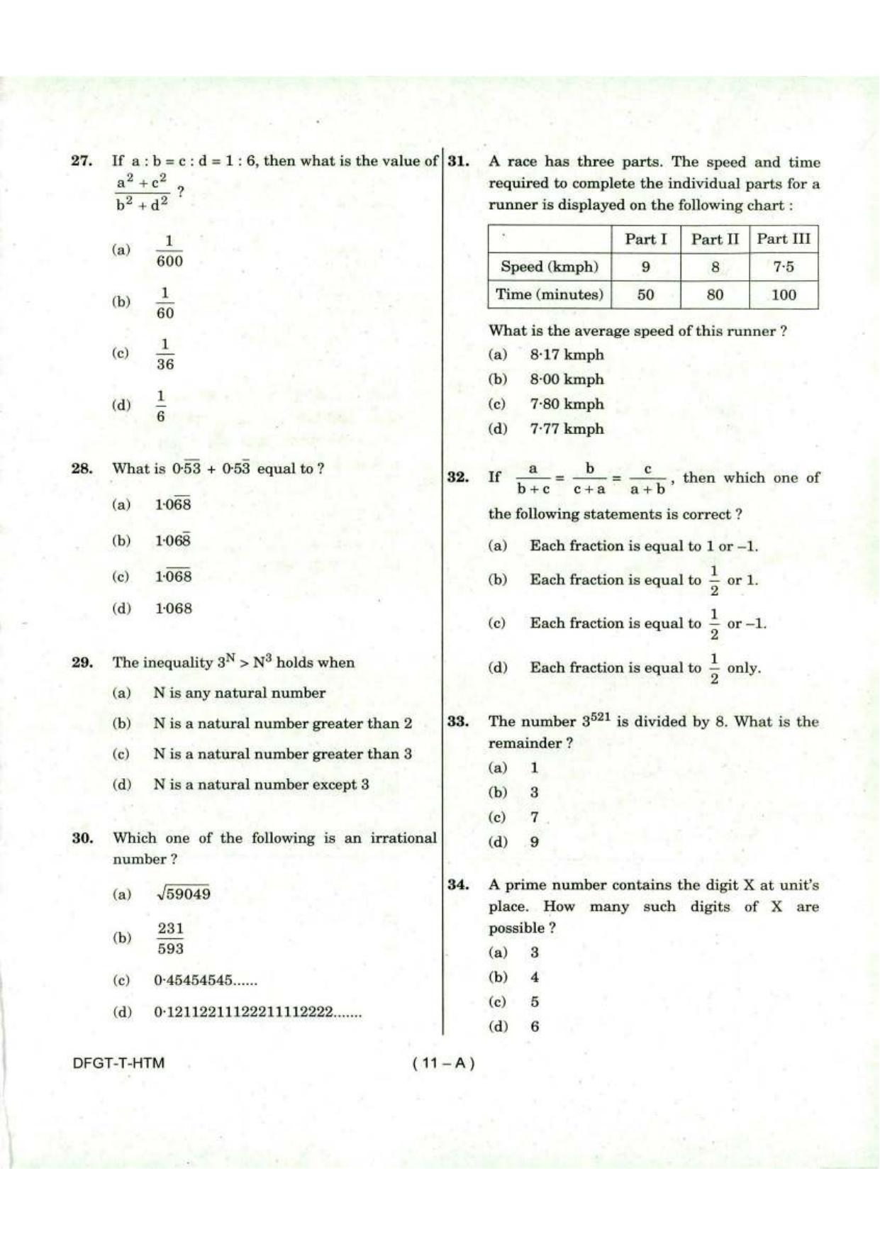 To Download Arunachal Pradesh Police Constable Elementary Mathematics Model Papers - Page 11