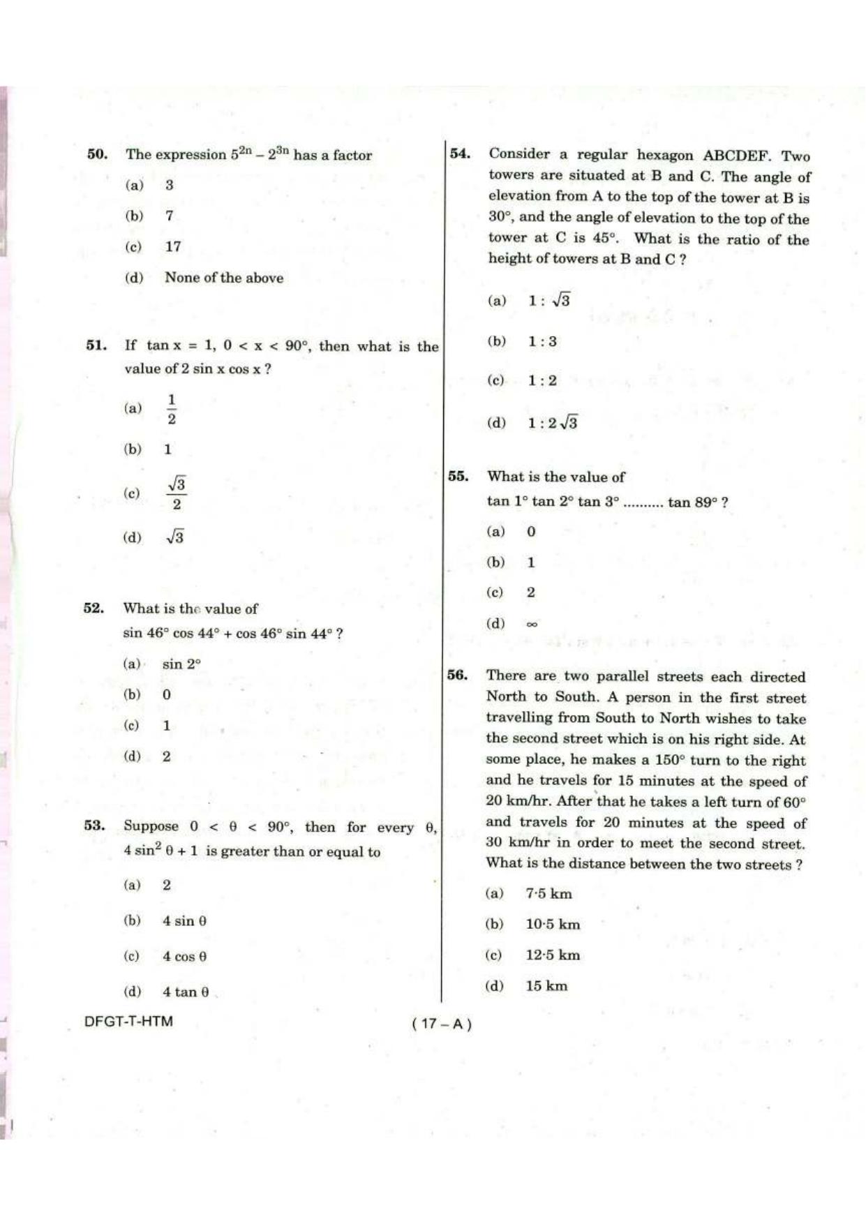 To Download Arunachal Pradesh Police Constable Elementary Mathematics Model Papers - Page 17