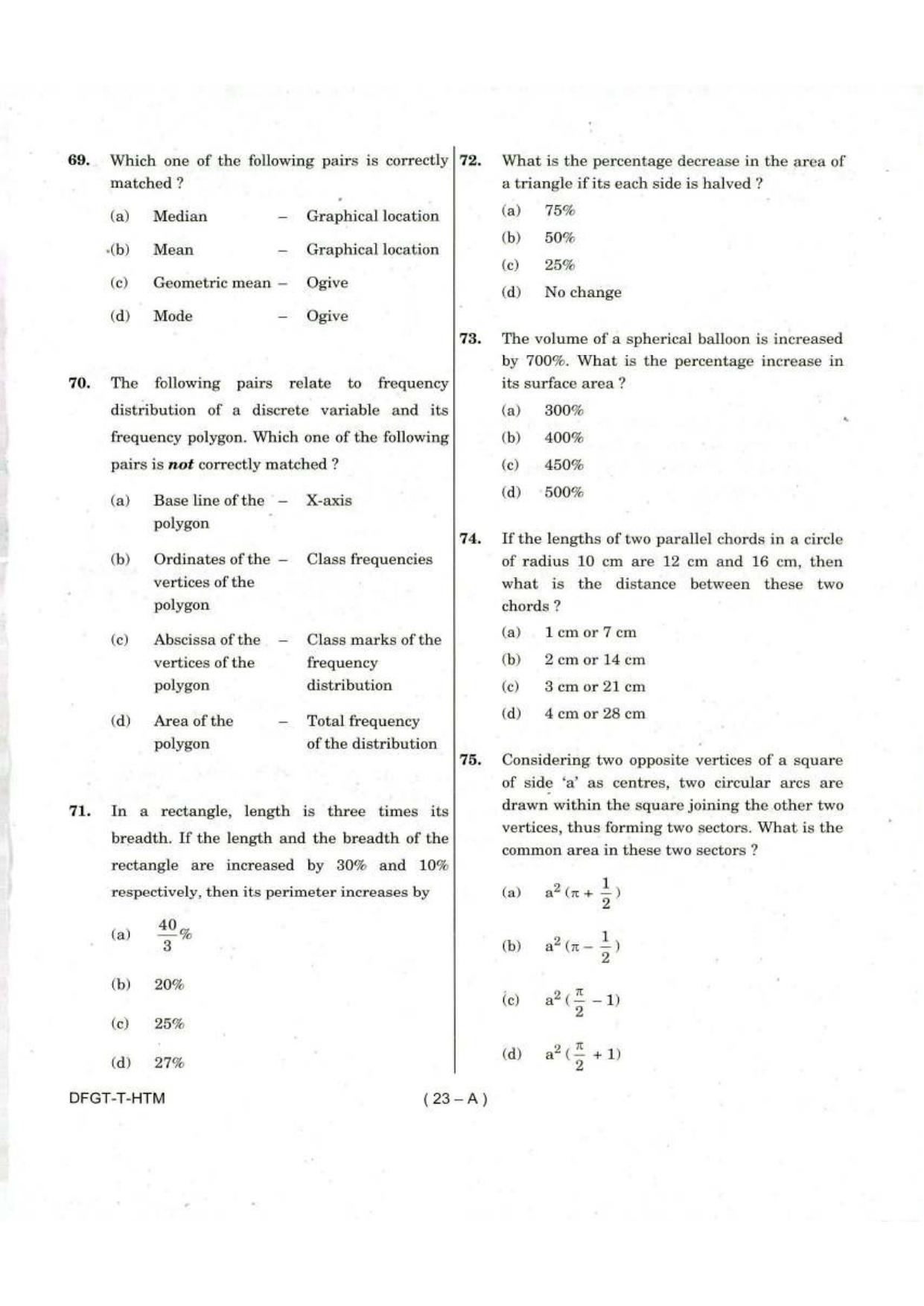 To Download Arunachal Pradesh Police Constable Elementary Mathematics Model Papers - Page 23