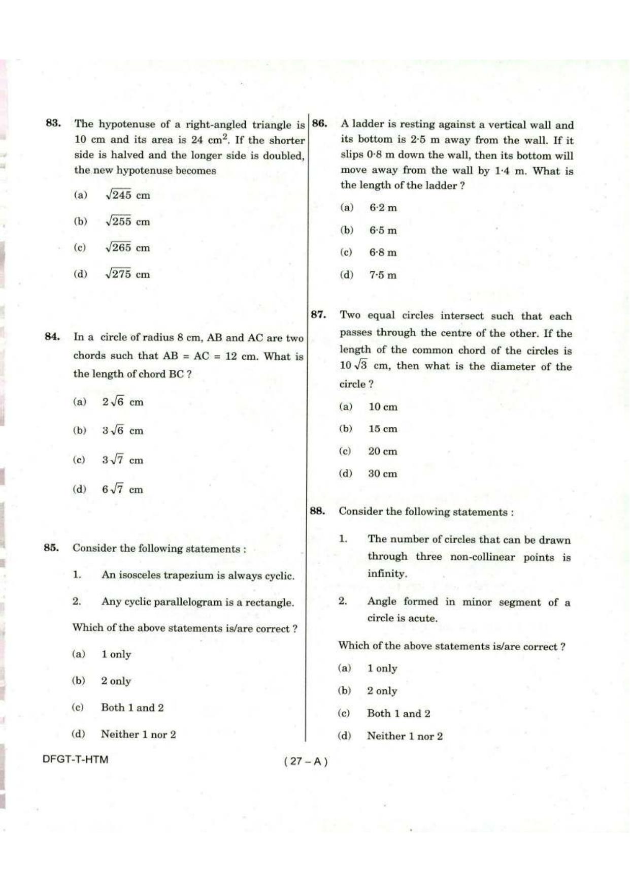 To Download Arunachal Pradesh Police Constable Elementary Mathematics Model Papers - Page 27