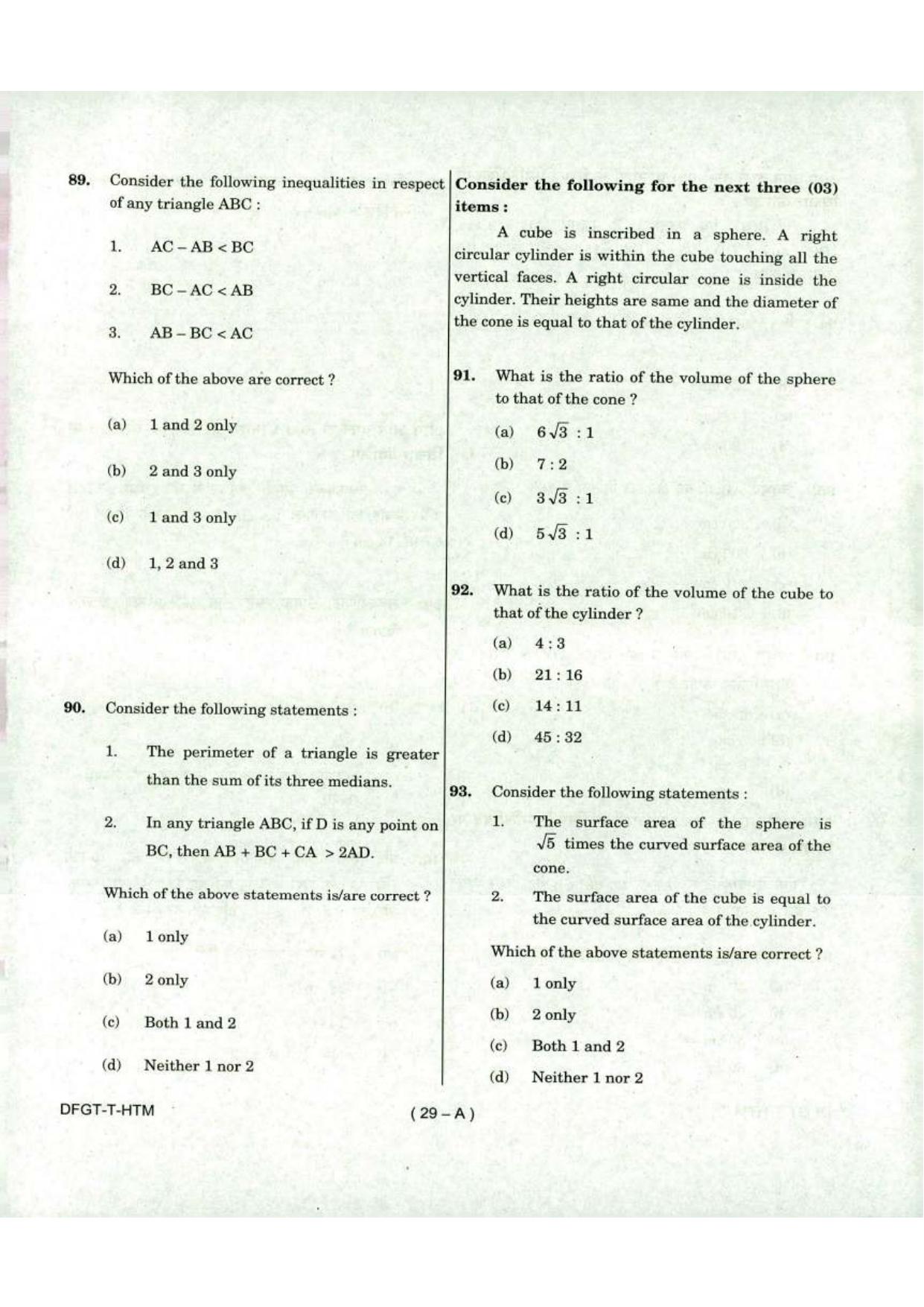 To Download Arunachal Pradesh Police Constable Elementary Mathematics Model Papers - Page 29