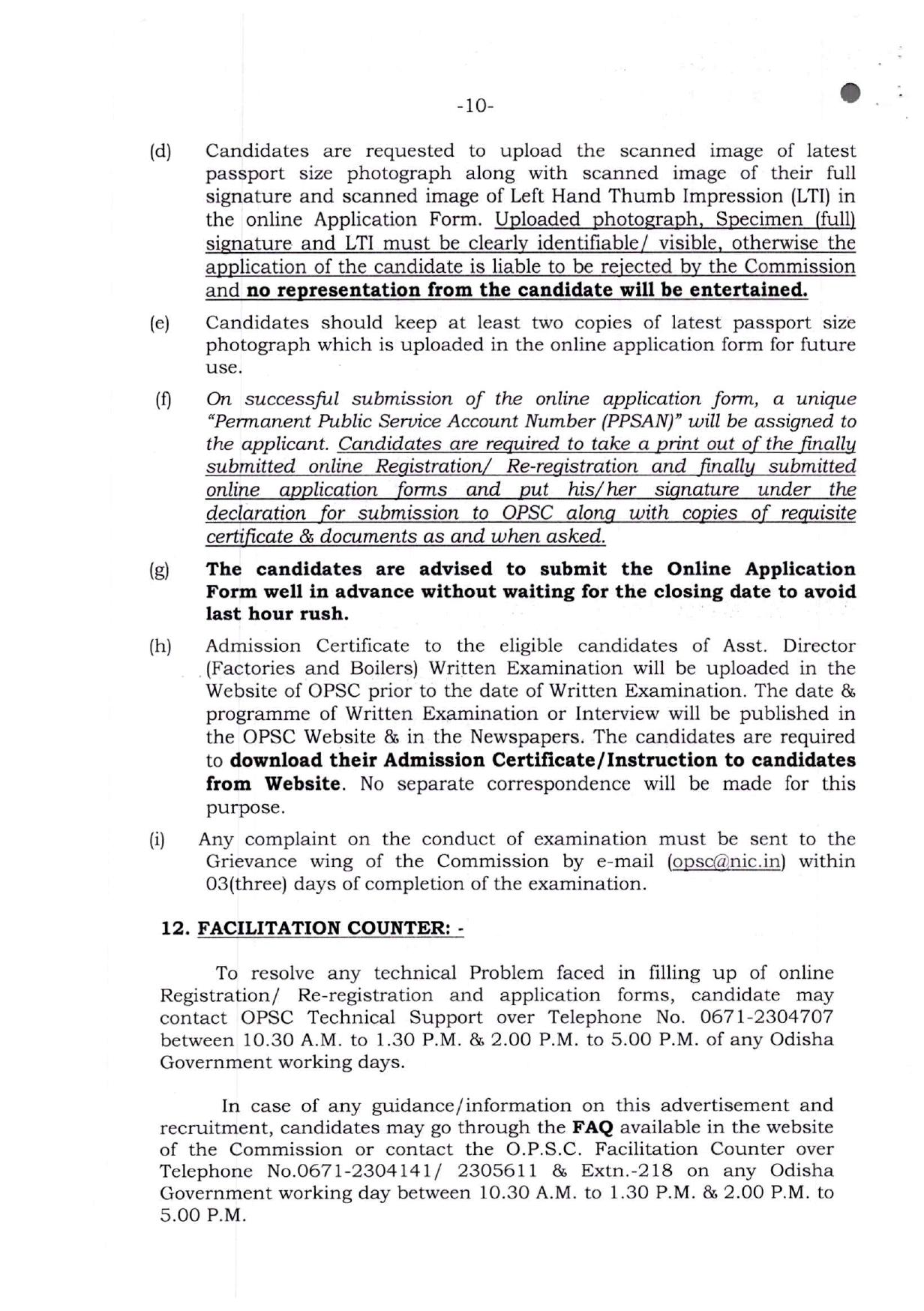 Odisha Public Service Commission Invites Application for 9 Assistant Director Recruitment 2023 - Page 5