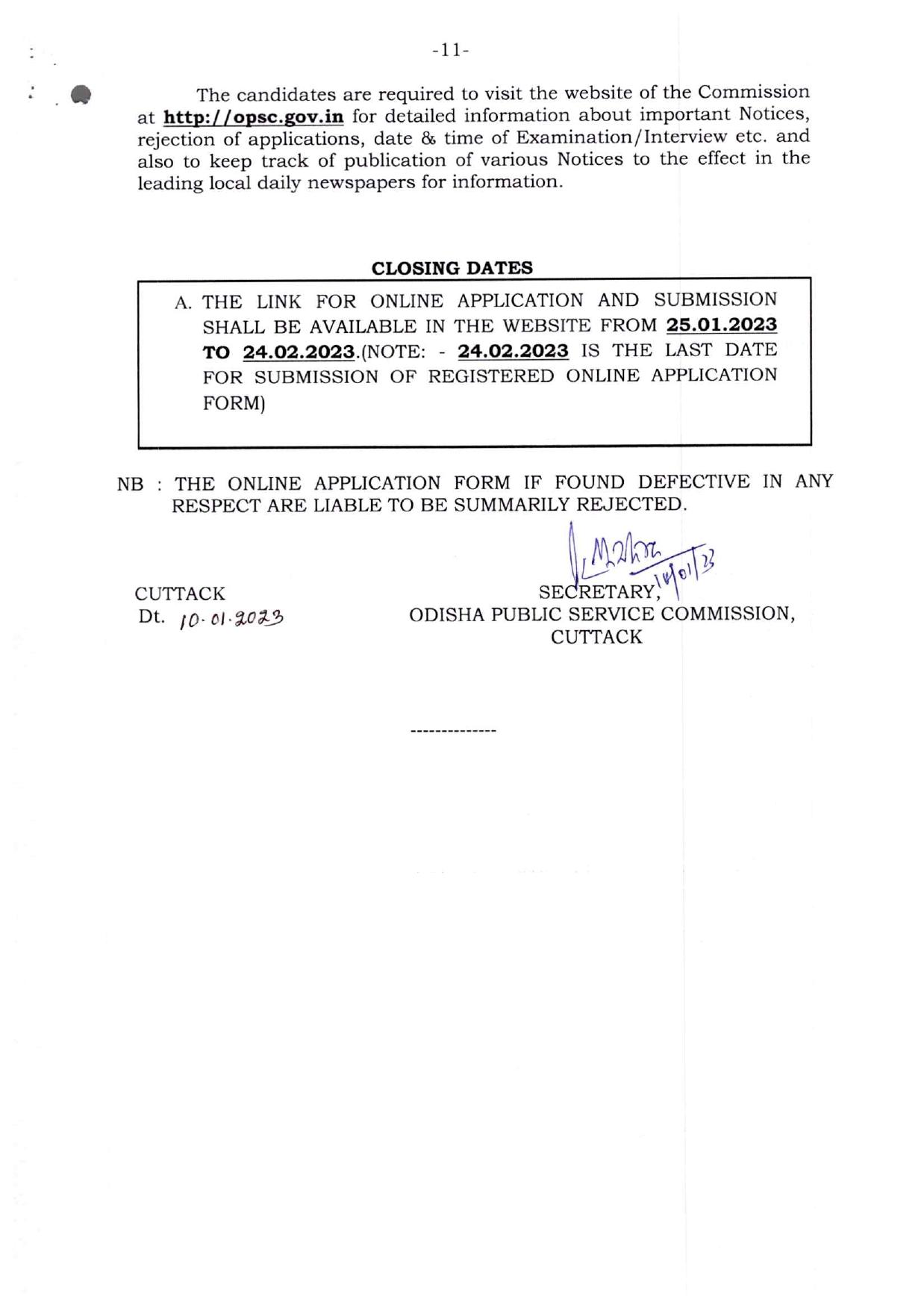 Odisha Public Service Commission Invites Application for 9 Assistant Director Recruitment 2023 - Page 6