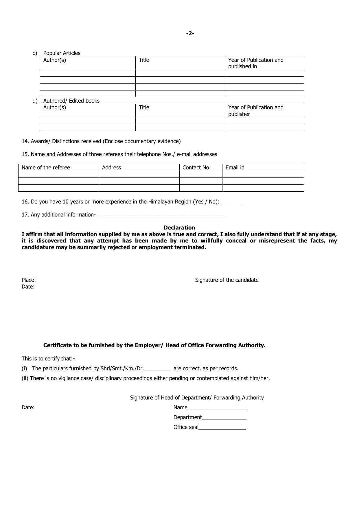 GBPNIHESD Invites Application for Scientist-C, Scientist-B, More Vacancies Recruitment 2022 - Page 2