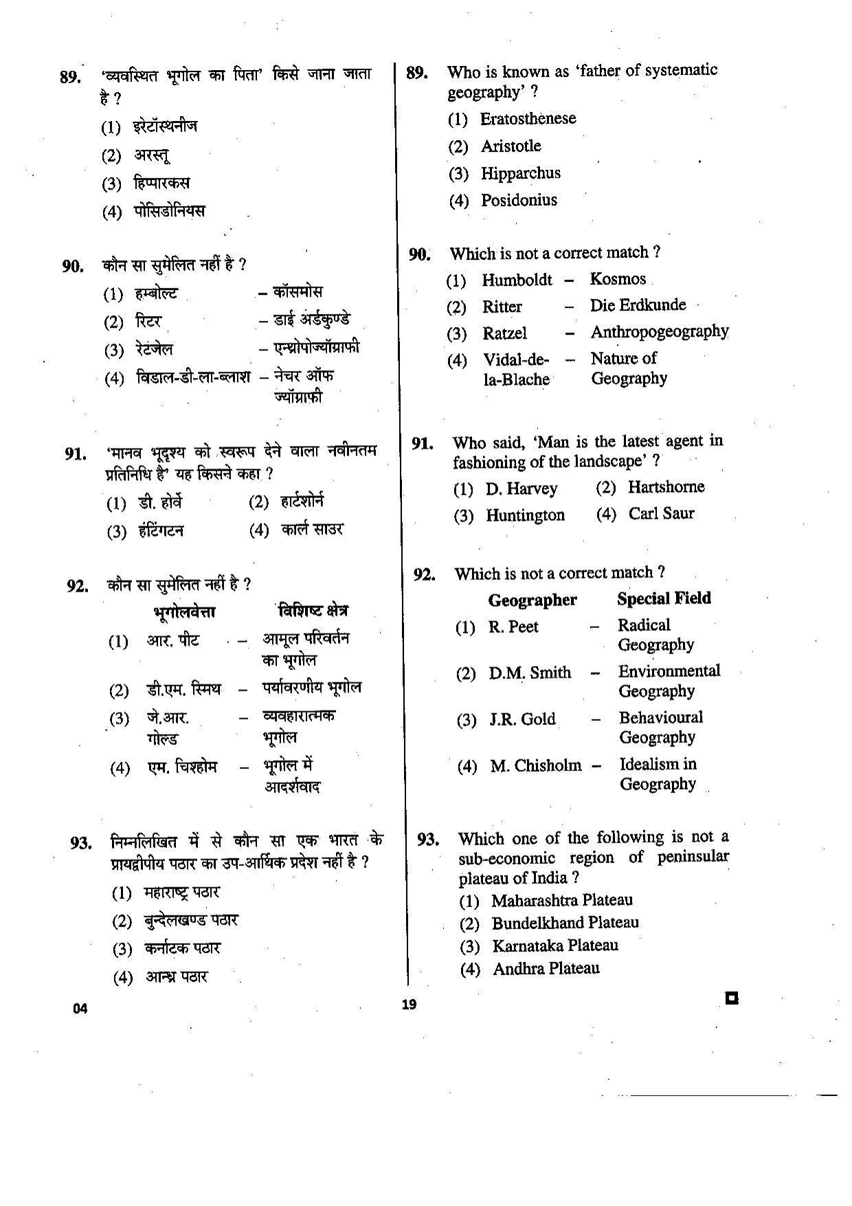 LUVAS Non-Teaching Staff Model Papers - Geography - Page 2