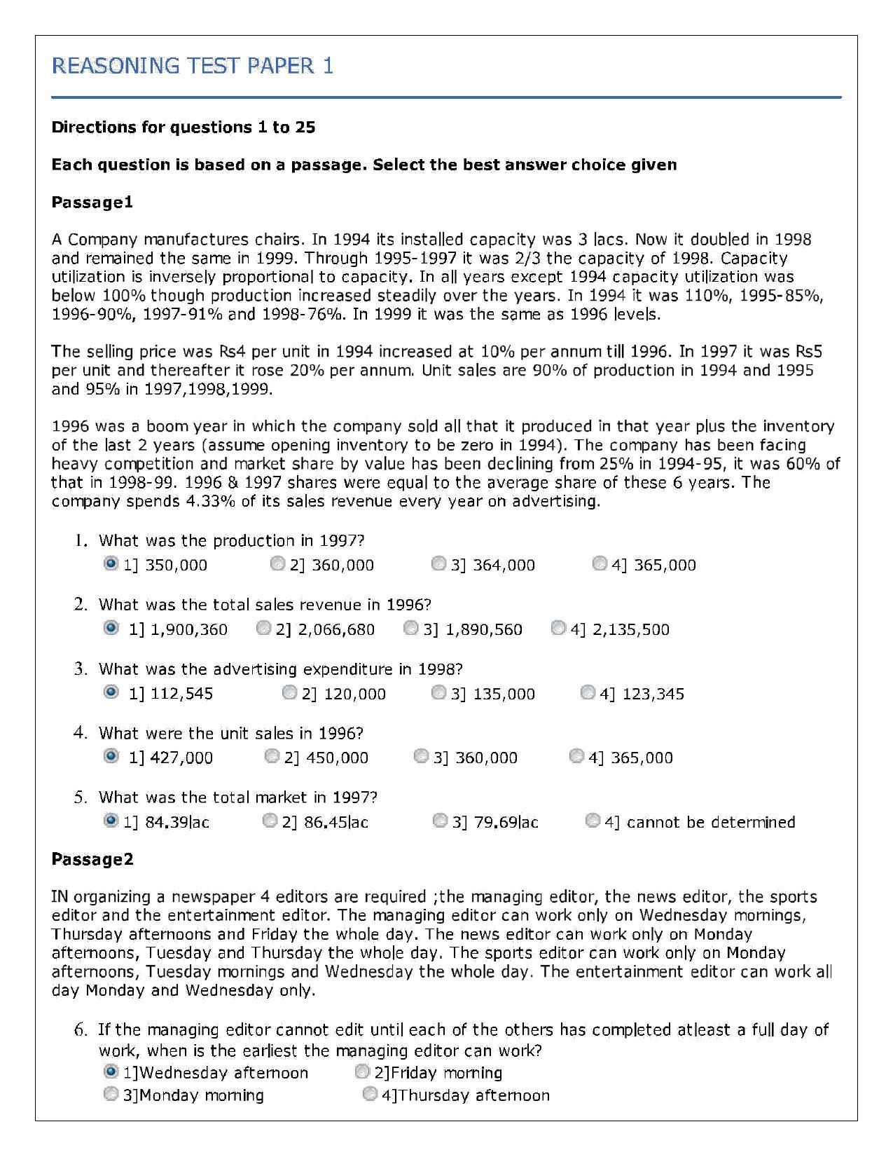LUVAS Sample Papers - Reasoning - Page 3