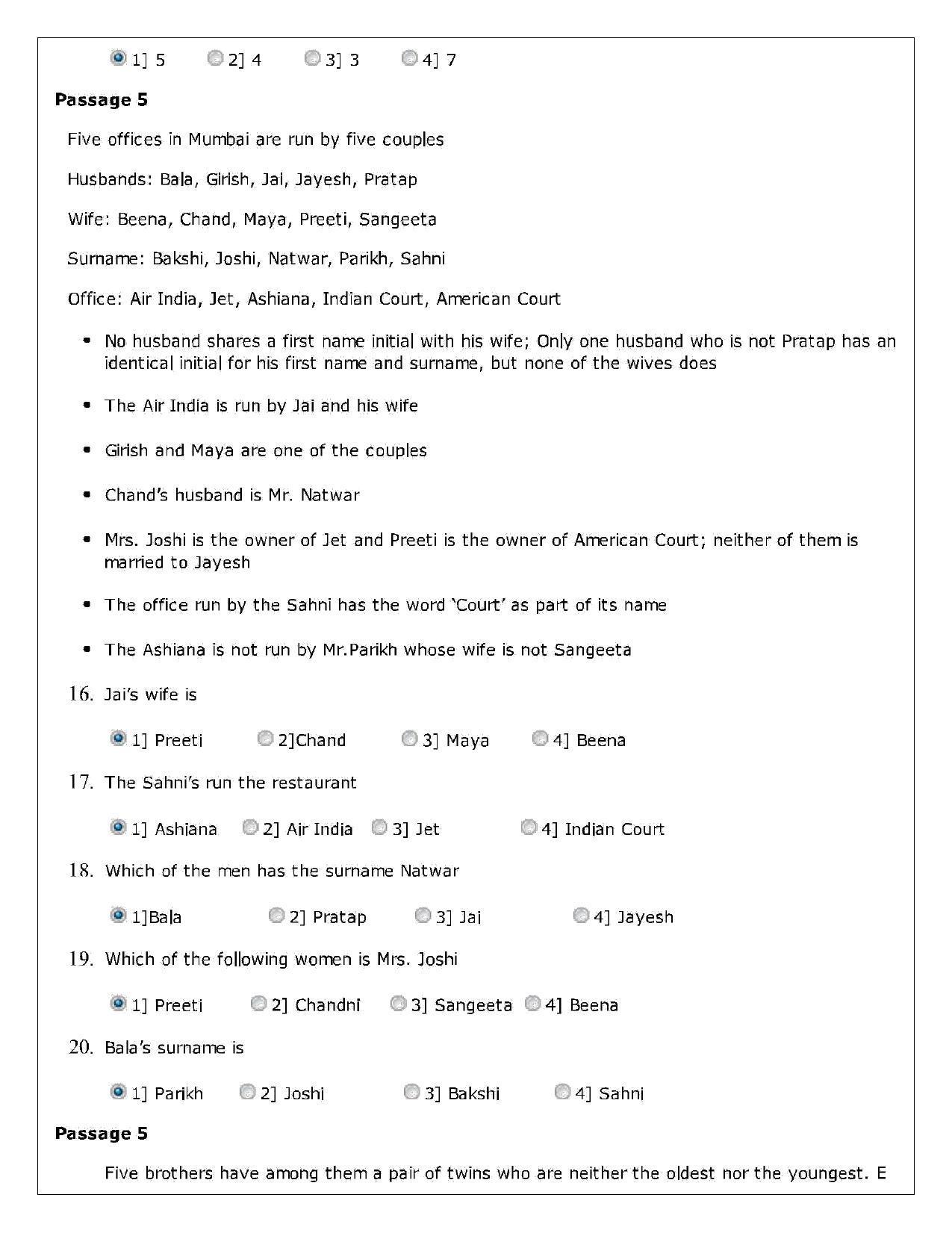 LUVAS Sample Papers - Reasoning - Page 2