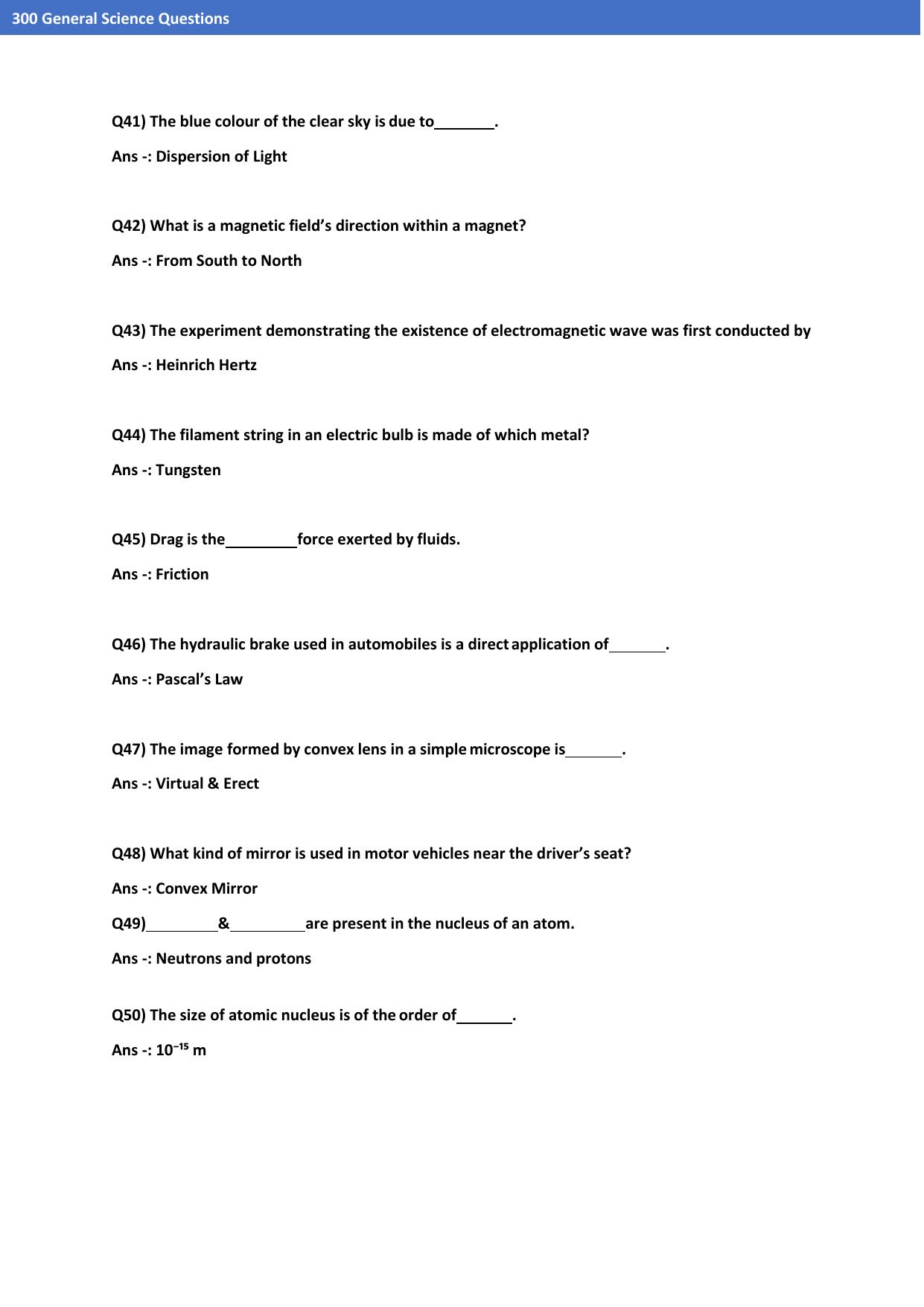 Jammu Kashmir Accounts Assistant Previous Papers for Science - Page 5