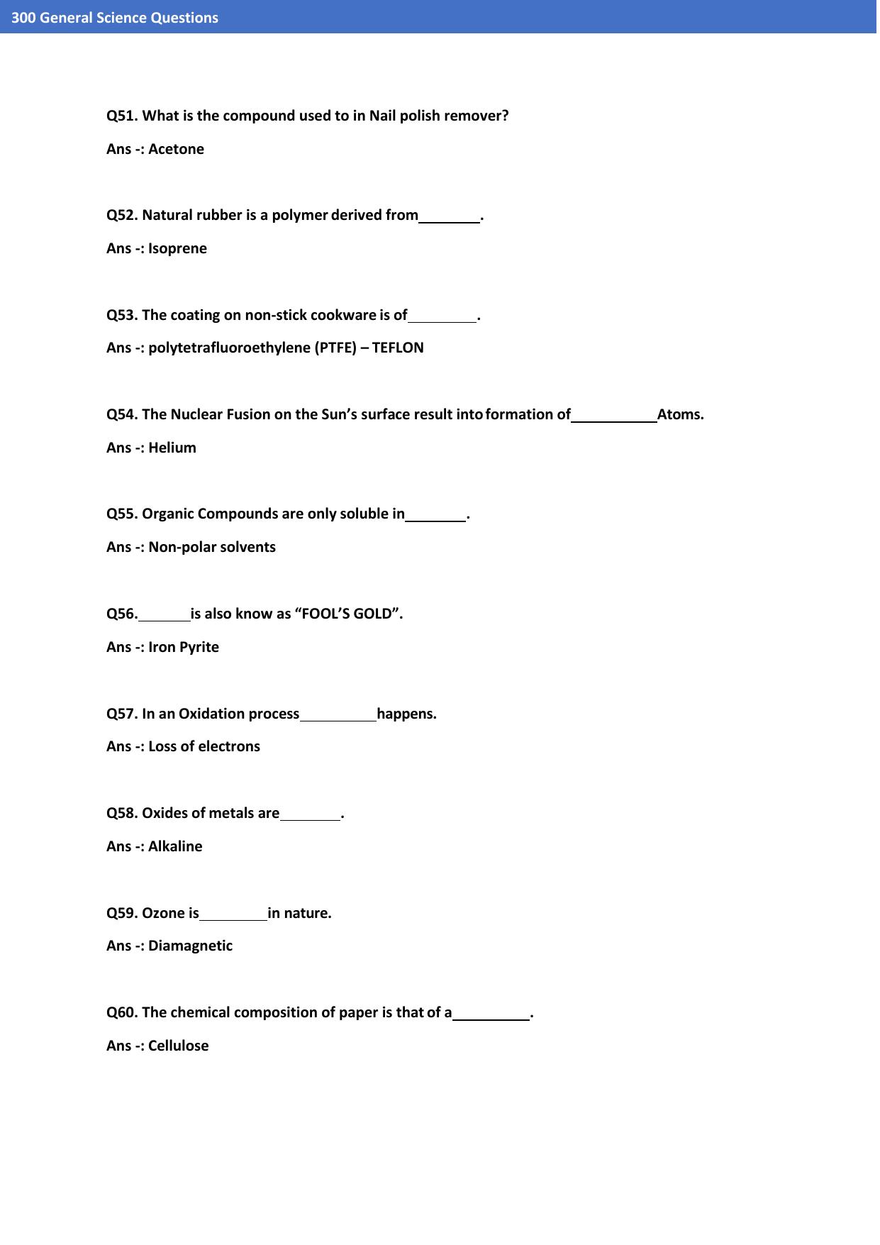 Jammu Kashmir Accounts Assistant Previous Papers for Science - Page 16