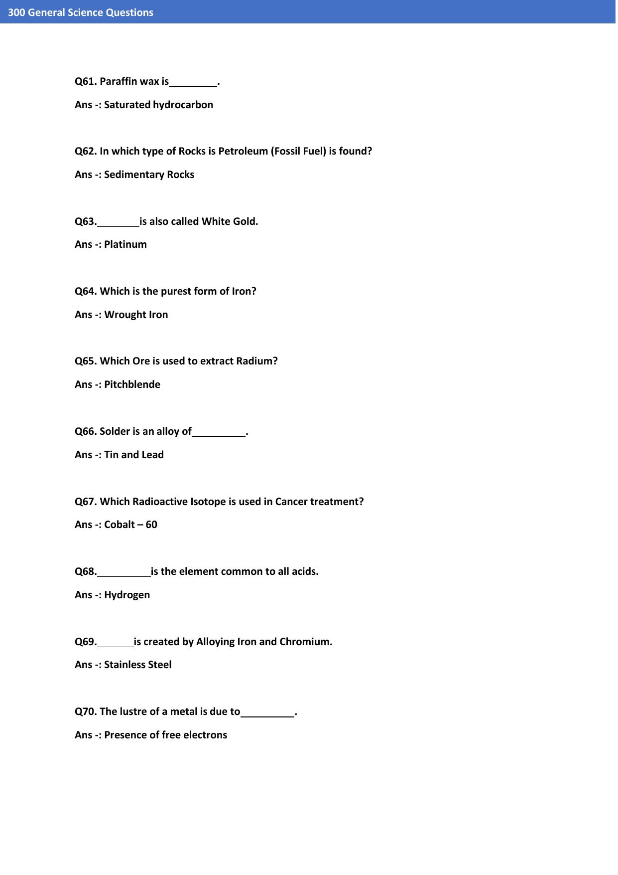 Jammu Kashmir Accounts Assistant Previous Papers for Science - Page 17
