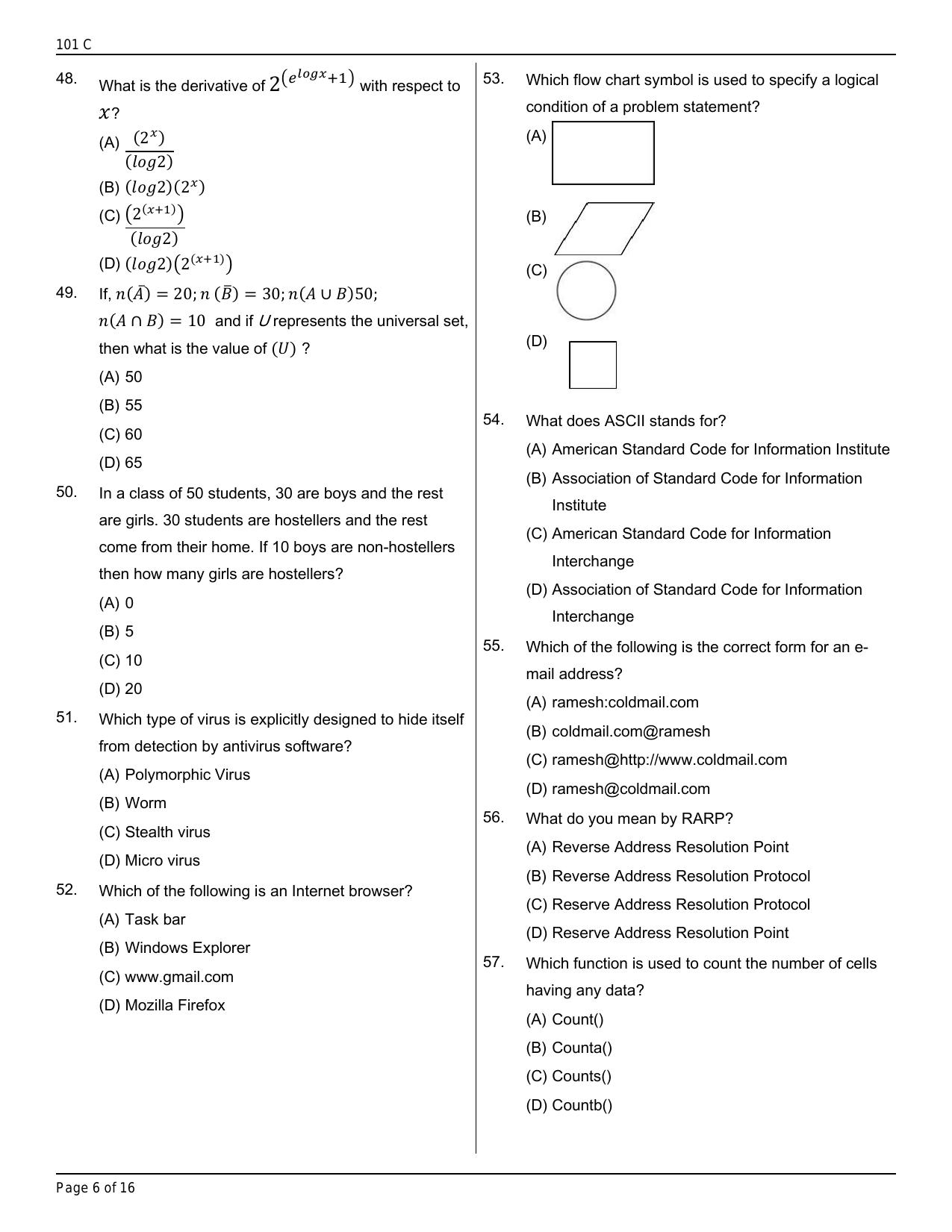 Jammu Kashmir Accounts Assistant Question Papers for General Economics - Page 5