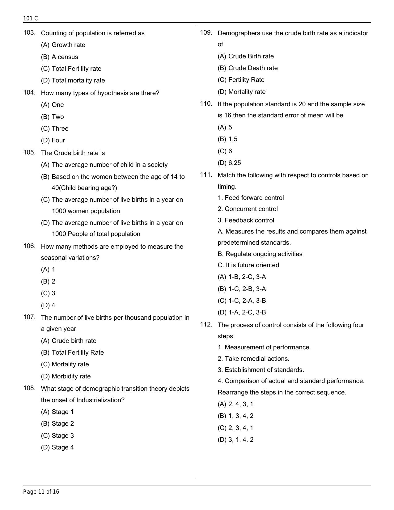 Jammu Kashmir Accounts Assistant Question Papers for General Economics - Page 10