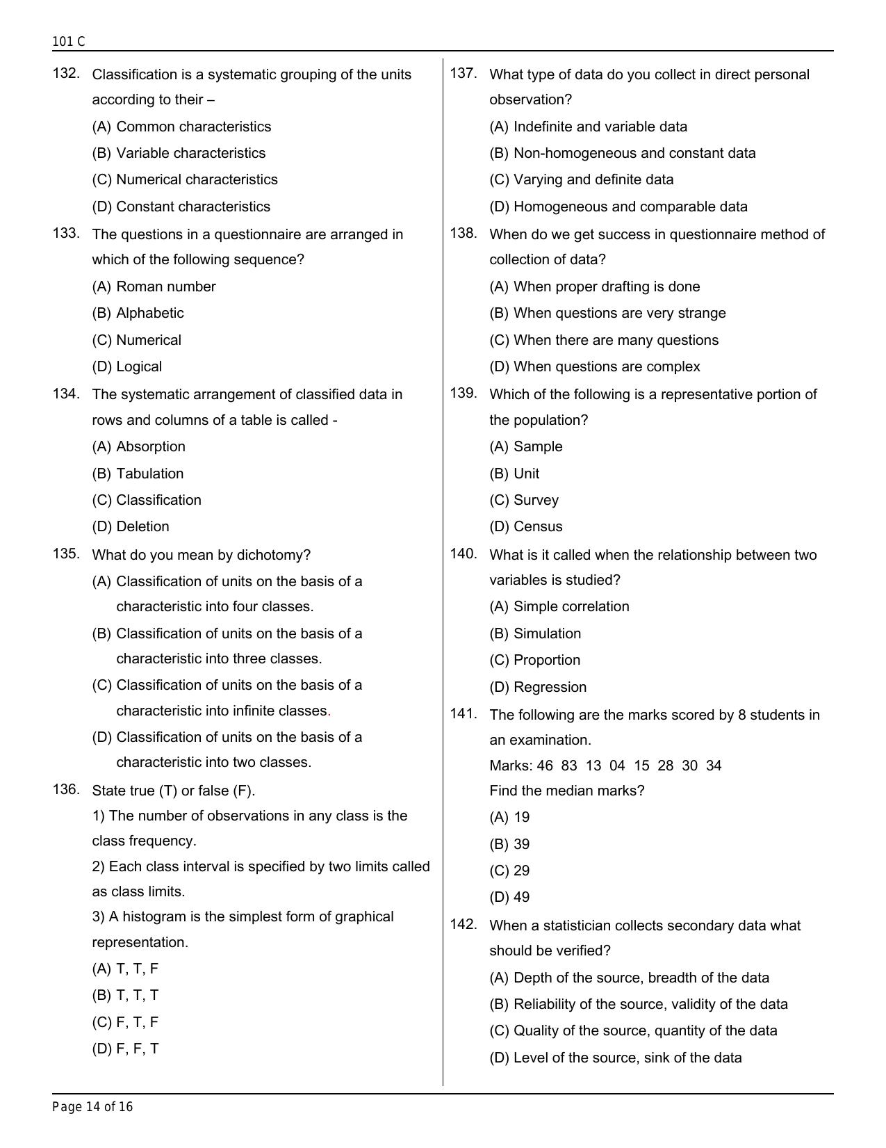 Jammu Kashmir Accounts Assistant Question Papers for General Economics - Page 13