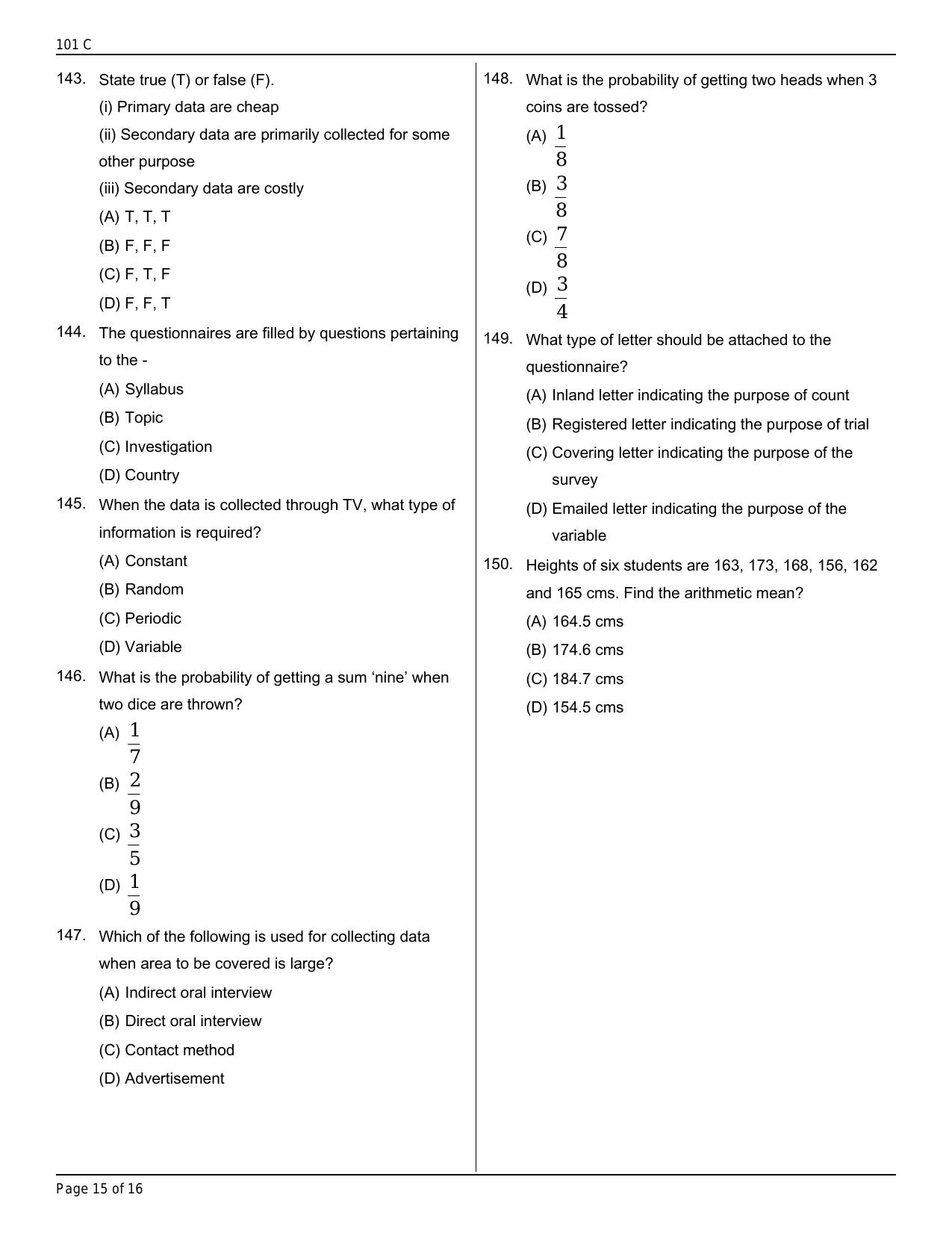 Jammu Kashmir Accounts Assistant Question Papers for General Economics - Page 14