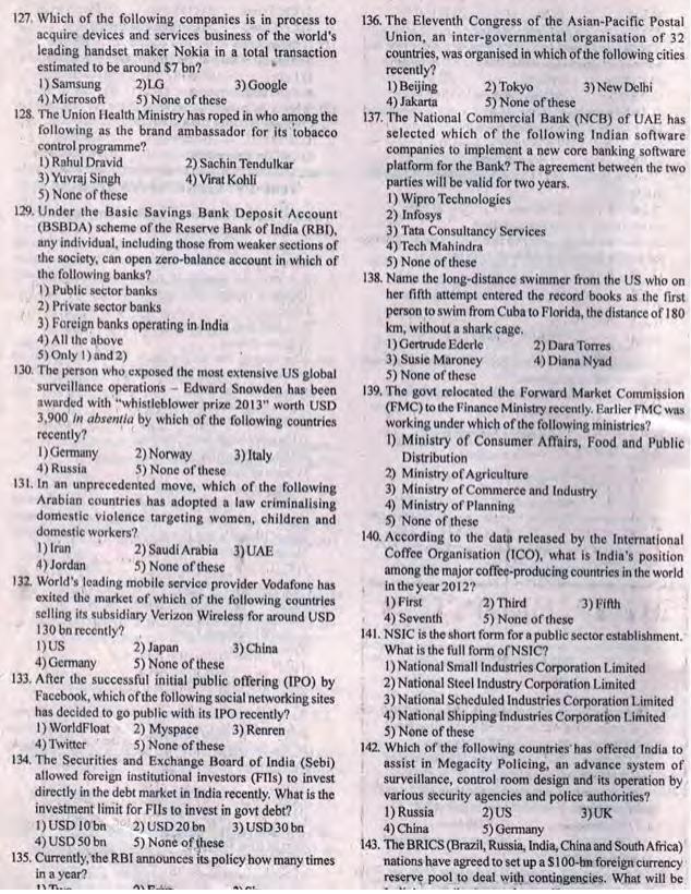 Delhi High Court Junior Judicial Assistant Reasoning Previous Question Paper - Page 3