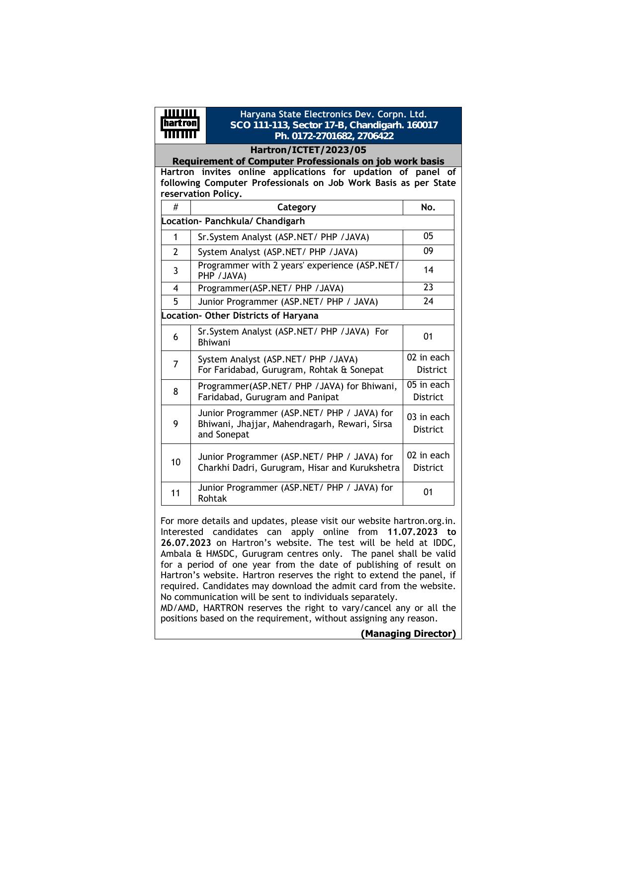 HARTRON Invites Application for 133 System Analyst, Senior System Analyst, More Vacancies Recruitment 2023 - Page 5