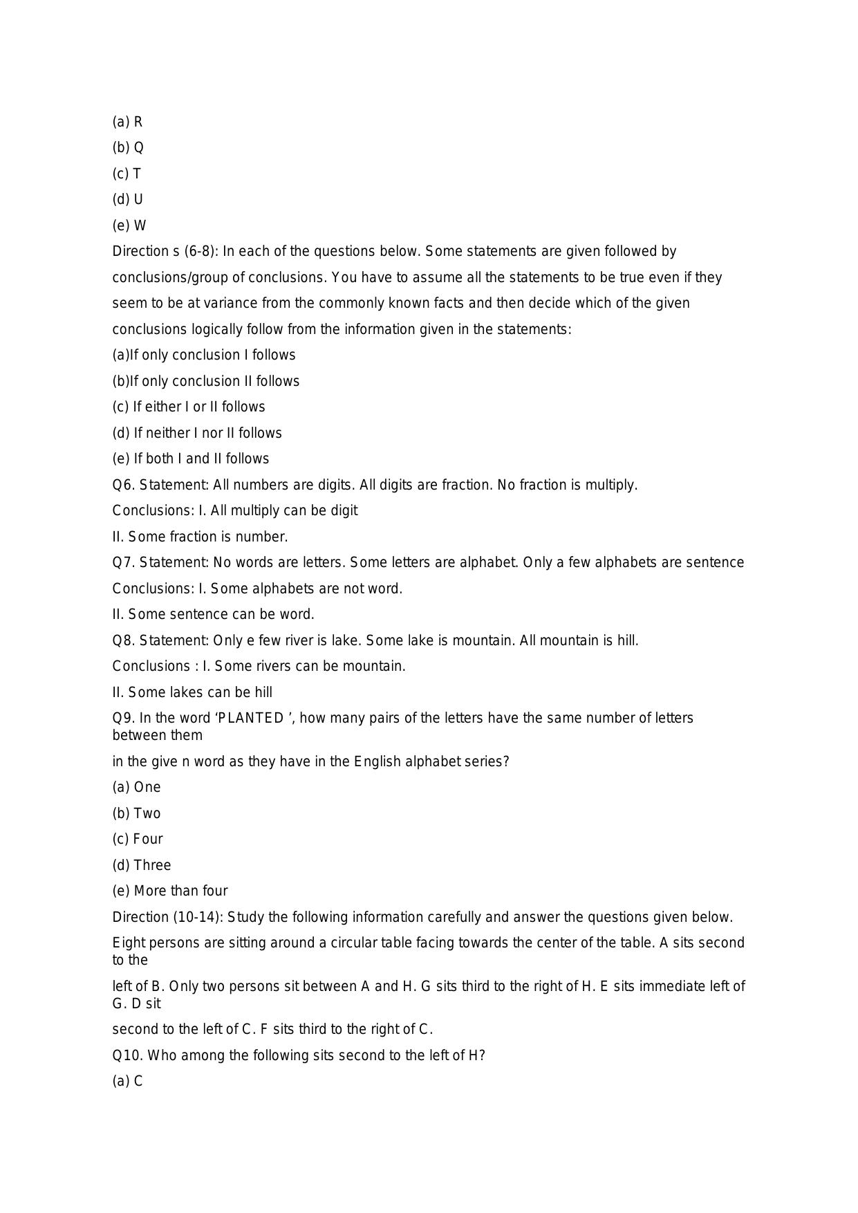 RBI Assistant 2020 - Memory Based Questions - Page 2