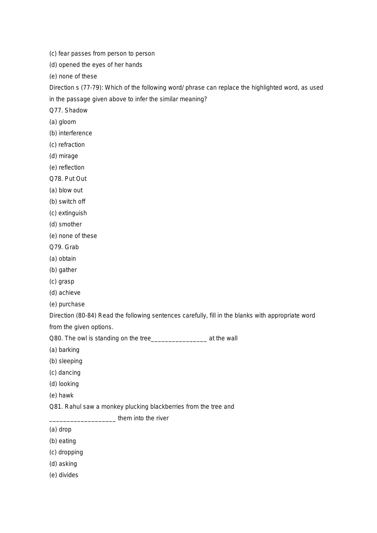 RBI Assistant 2020 - Memory Based Questions - Page 17