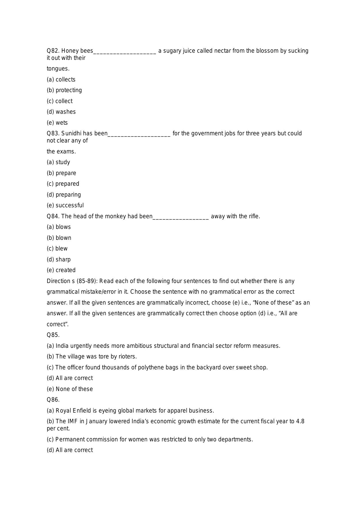 RBI Assistant 2020 - Memory Based Questions - Page 18
