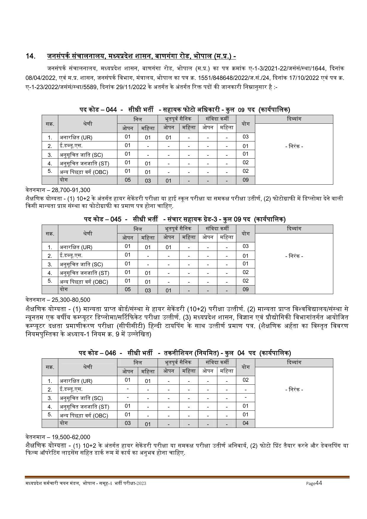 MPPEB Invites Application for 2716 Steno Typist, Assistant, More Vacancies Recruitment 2022 - Page 65