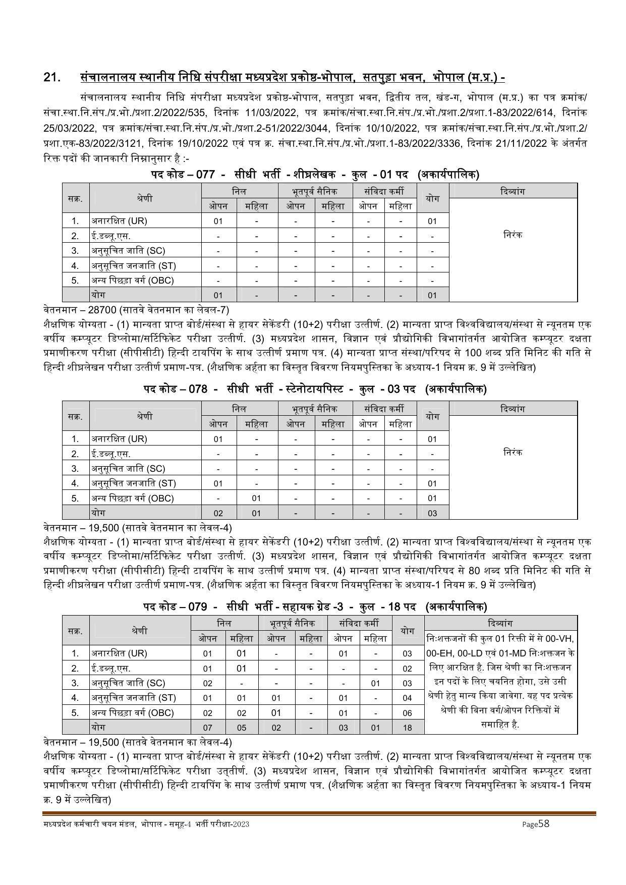 MPPEB Invites Application for 2716 Steno Typist, Assistant, More Vacancies Recruitment 2022 - Page 1