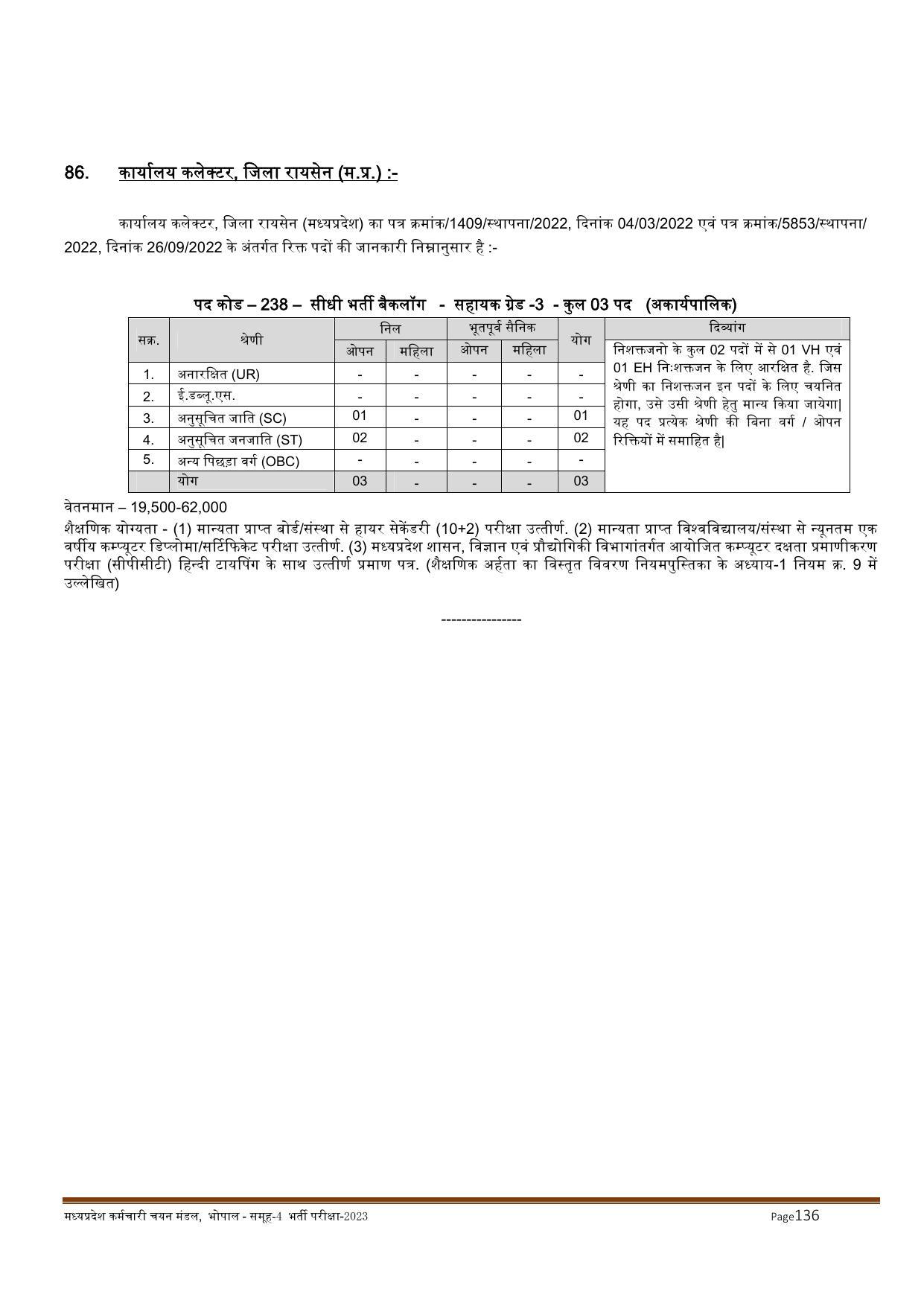 MPPEB Invites Application for 2716 Steno Typist, Assistant, More Vacancies Recruitment 2022 - Page 144