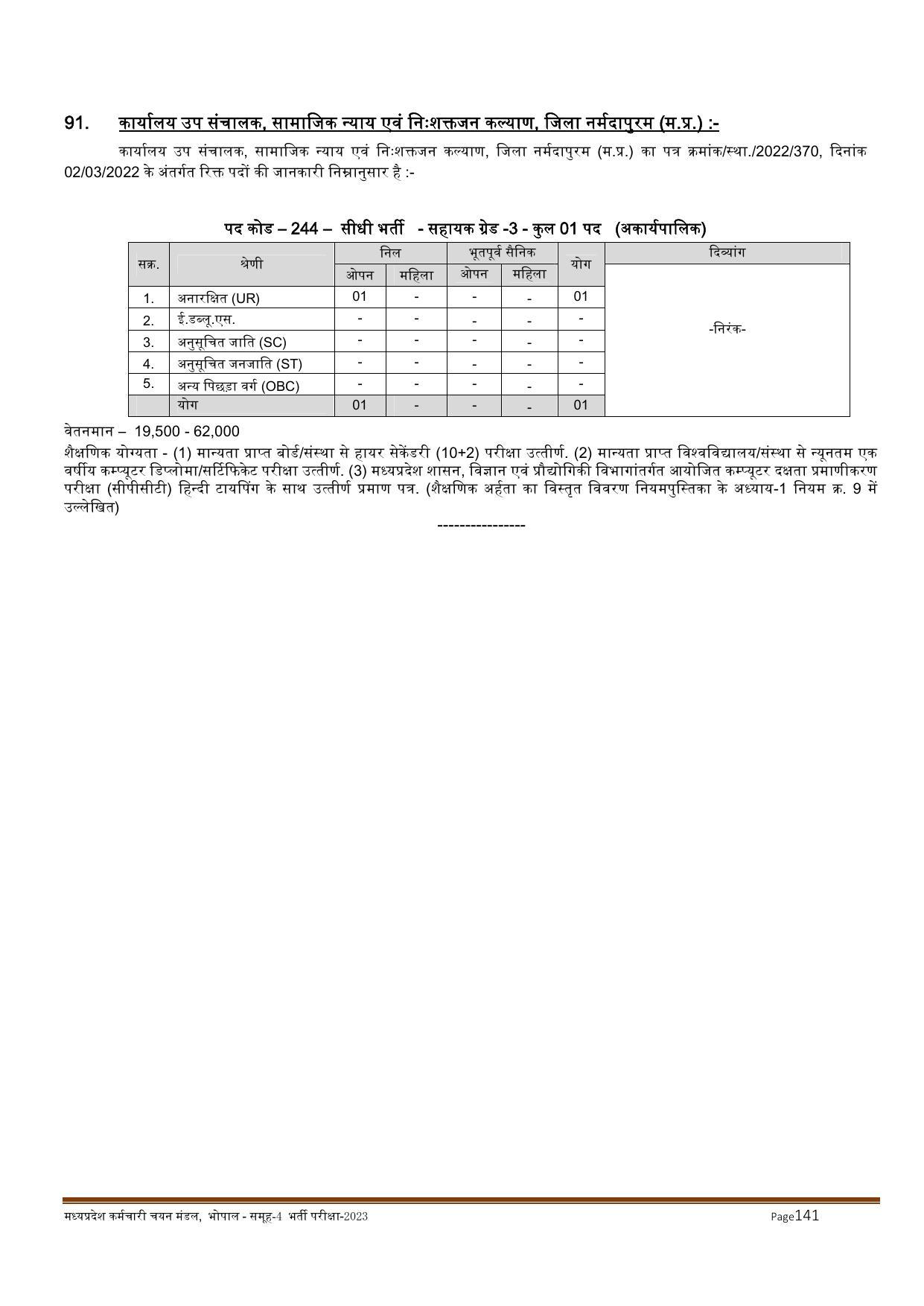 MPPEB Invites Application for 2716 Steno Typist, Assistant, More Vacancies Recruitment 2022 - Page 152