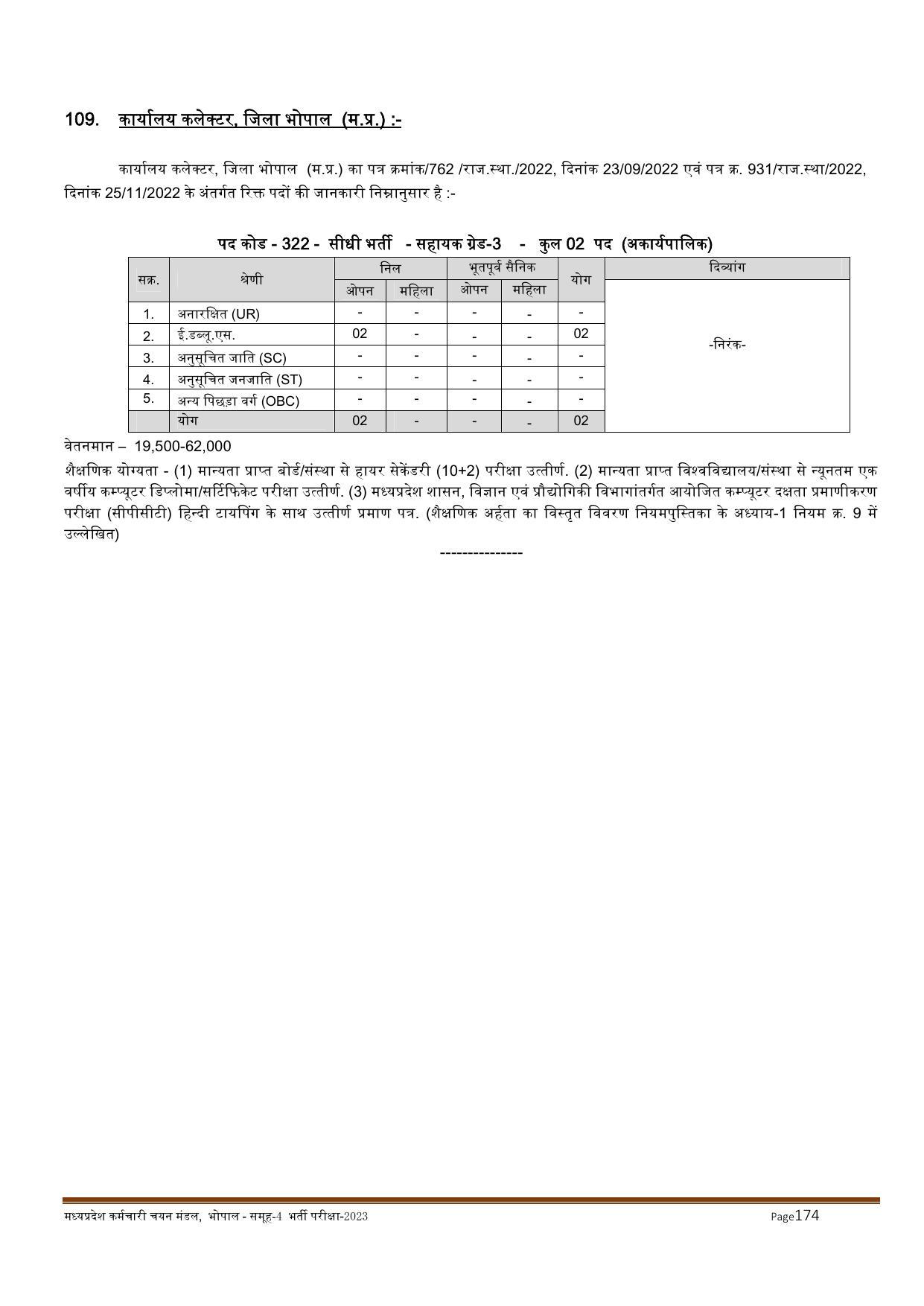 MPPEB Invites Application for 2716 Steno Typist, Assistant, More Vacancies Recruitment 2022 - Page 86