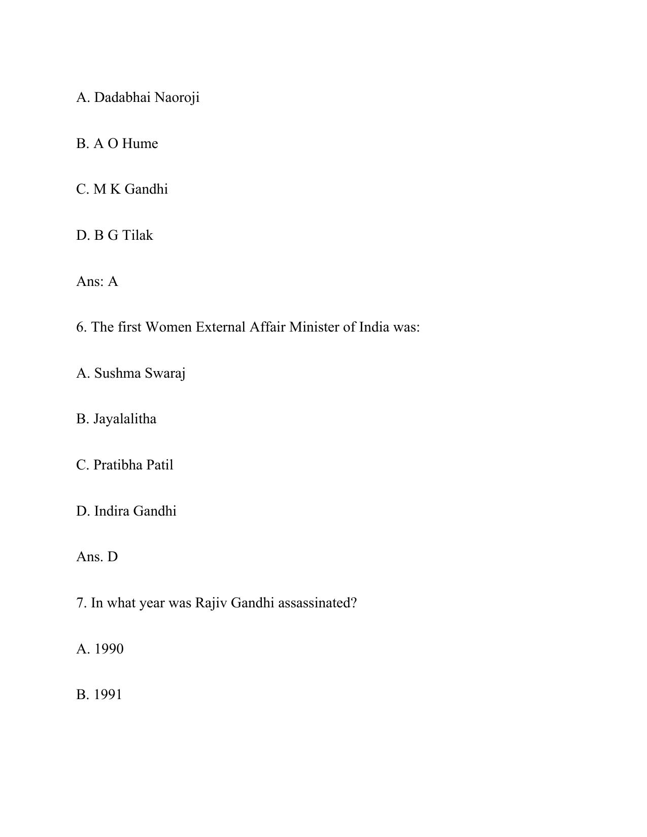 Electricity Department Lakshadweep Old Papers General Knowledge (12th Standard) - Page 3