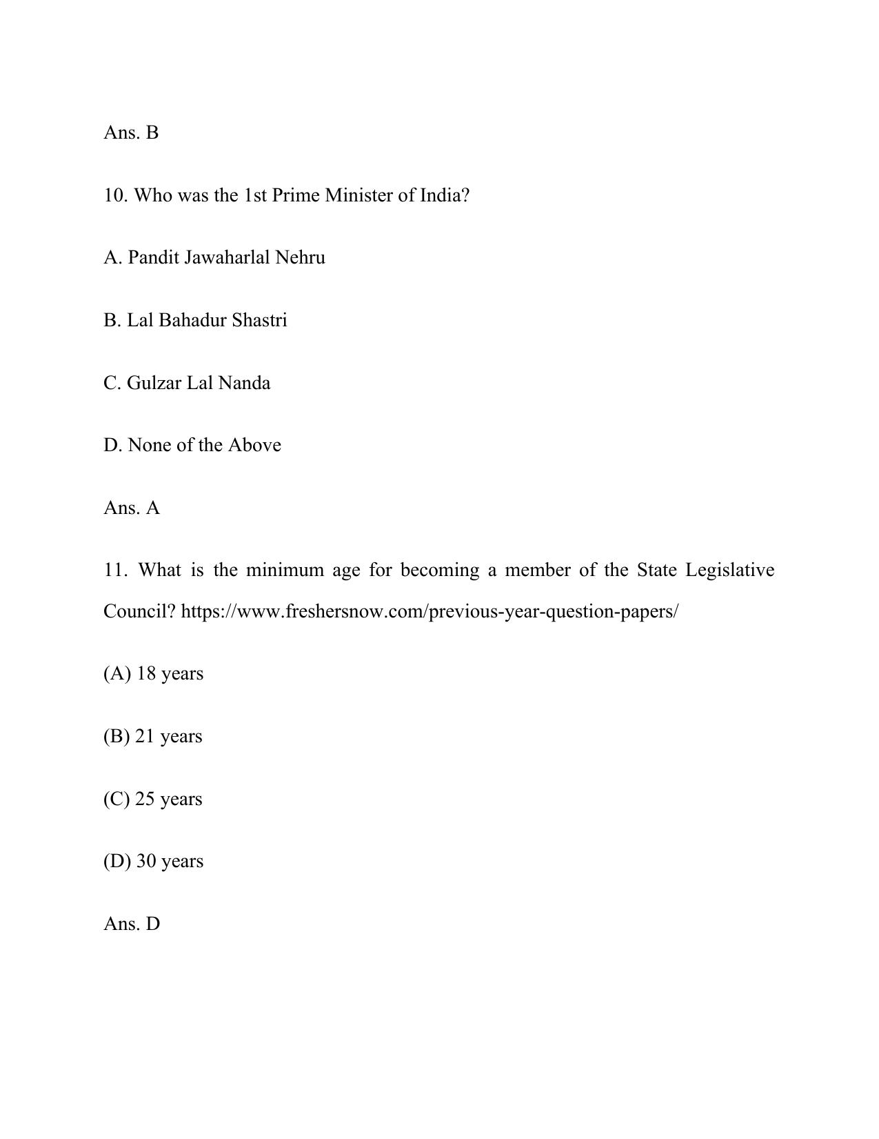 Electricity Department Lakshadweep Old Papers General Knowledge (12th Standard) - Page 5