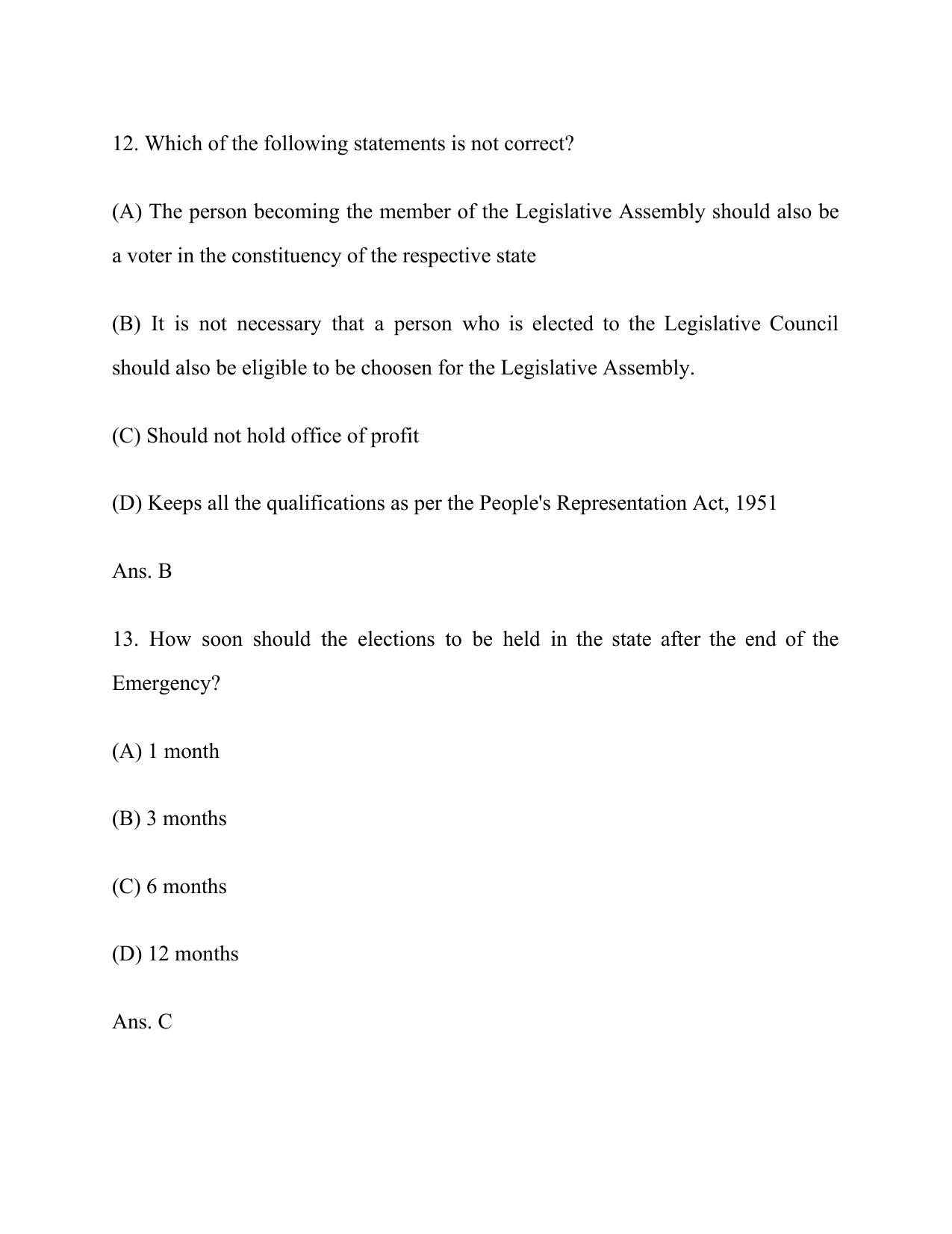 Electricity Department Lakshadweep Old Papers General Knowledge (12th Standard) - Page 6