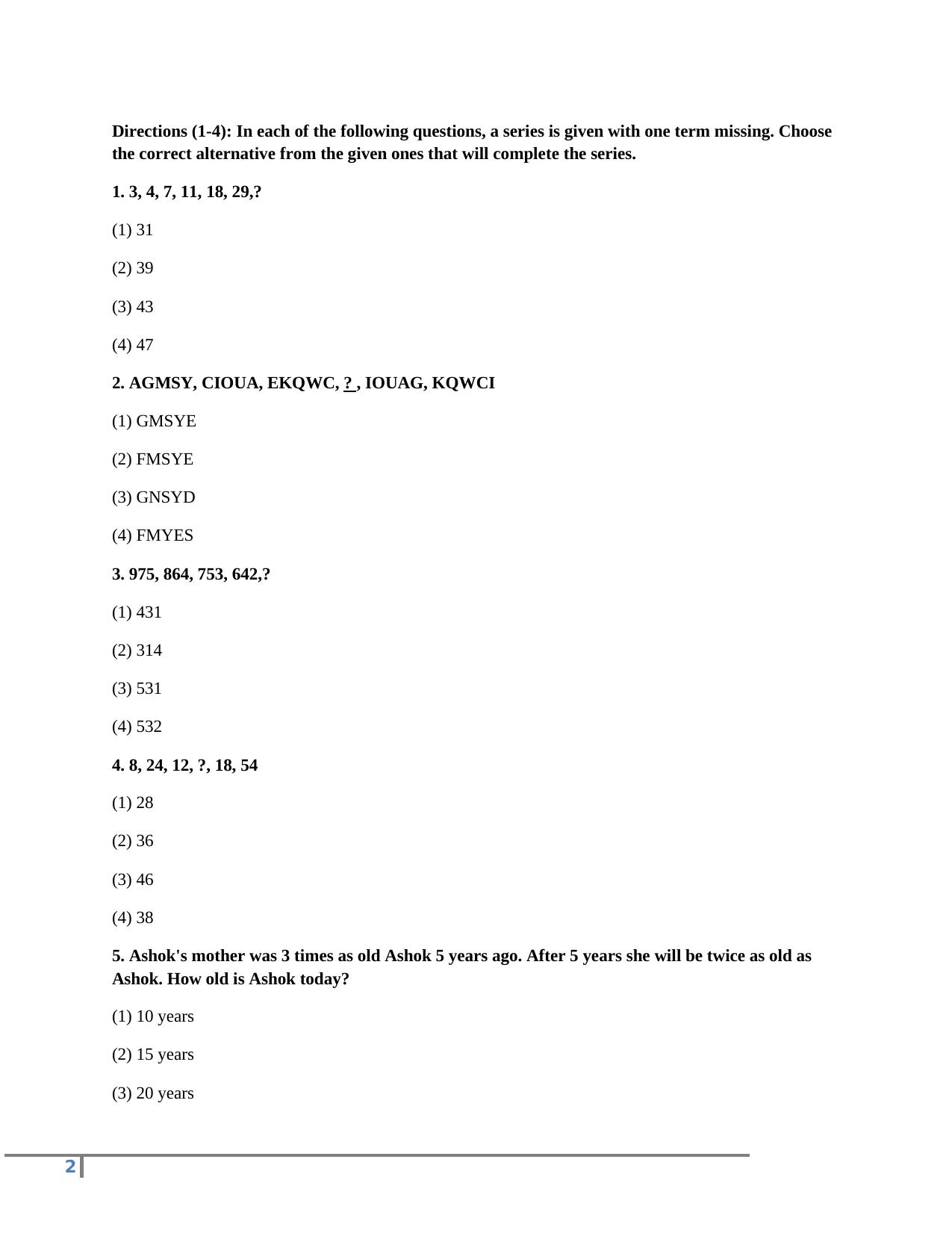 RPF, SI, Constable General Knowledge Sample Papers - Page 5