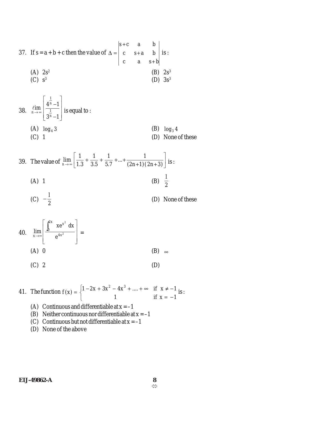 Delhi High Court Junior Judicial Assistant Maths Previous Question Paper - Page 17