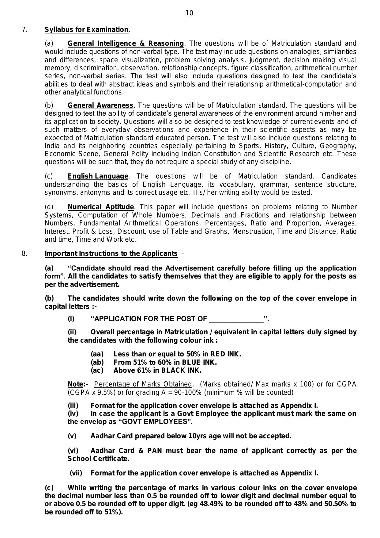 ASC Centre South 236 MTS, Fireman and Various Posts Recruitment 2023 - Page 8