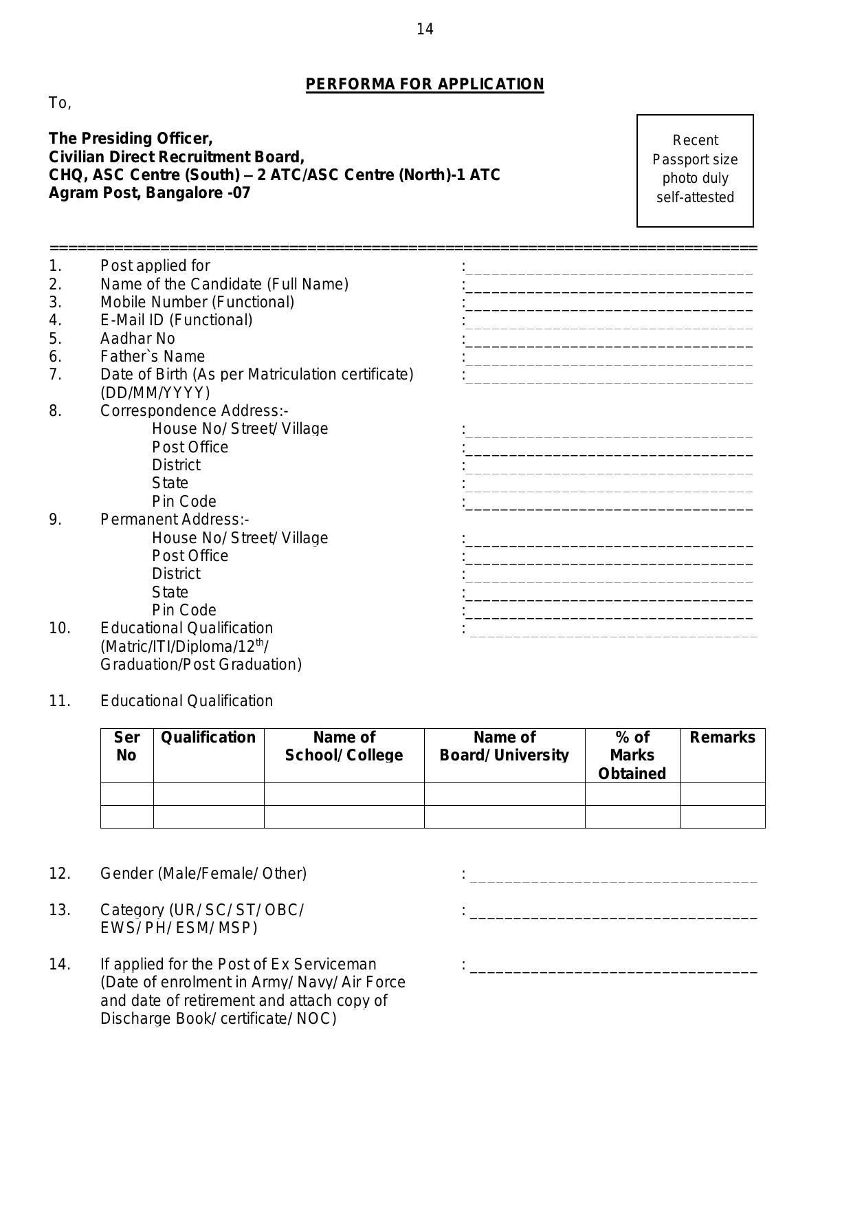 ASC Centre South 236 MTS, Fireman and Various Posts Recruitment 2023 - Page 15