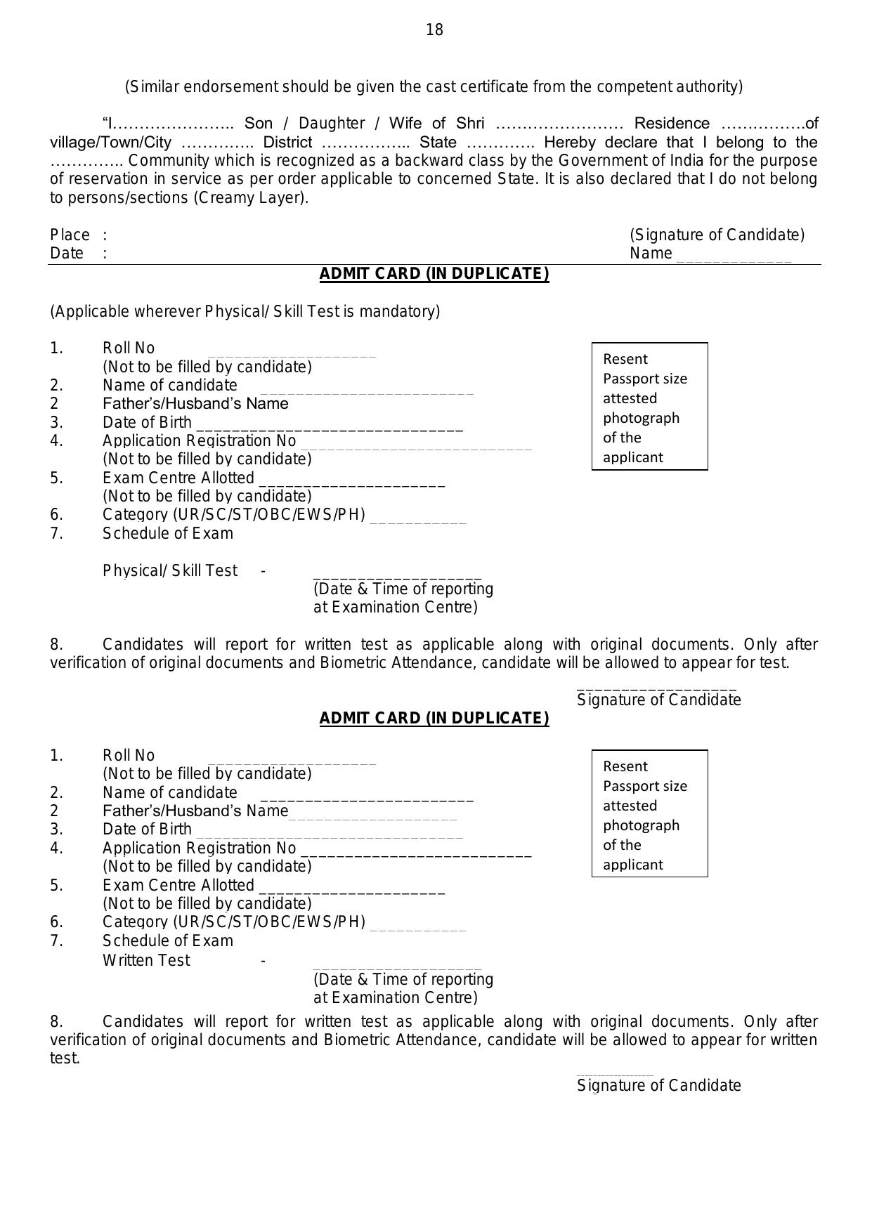 ASC Centre South 236 MTS, Fireman and Various Posts Recruitment 2023 - Page 16