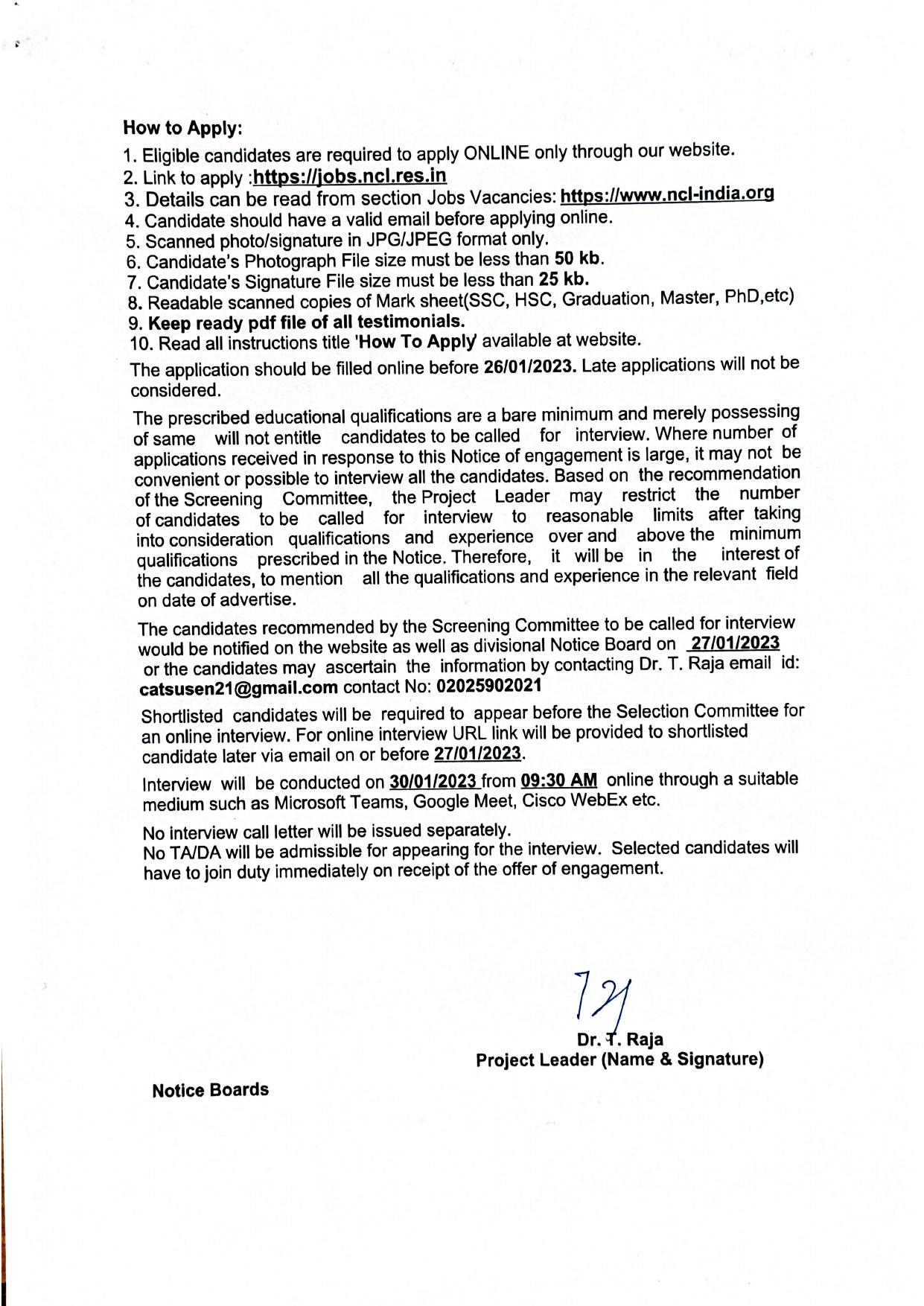 National Chemical Laboratory Invites Application for 7 Scientific Administrative Assistant, More Vacancies Recruitment 2023 - Page 2